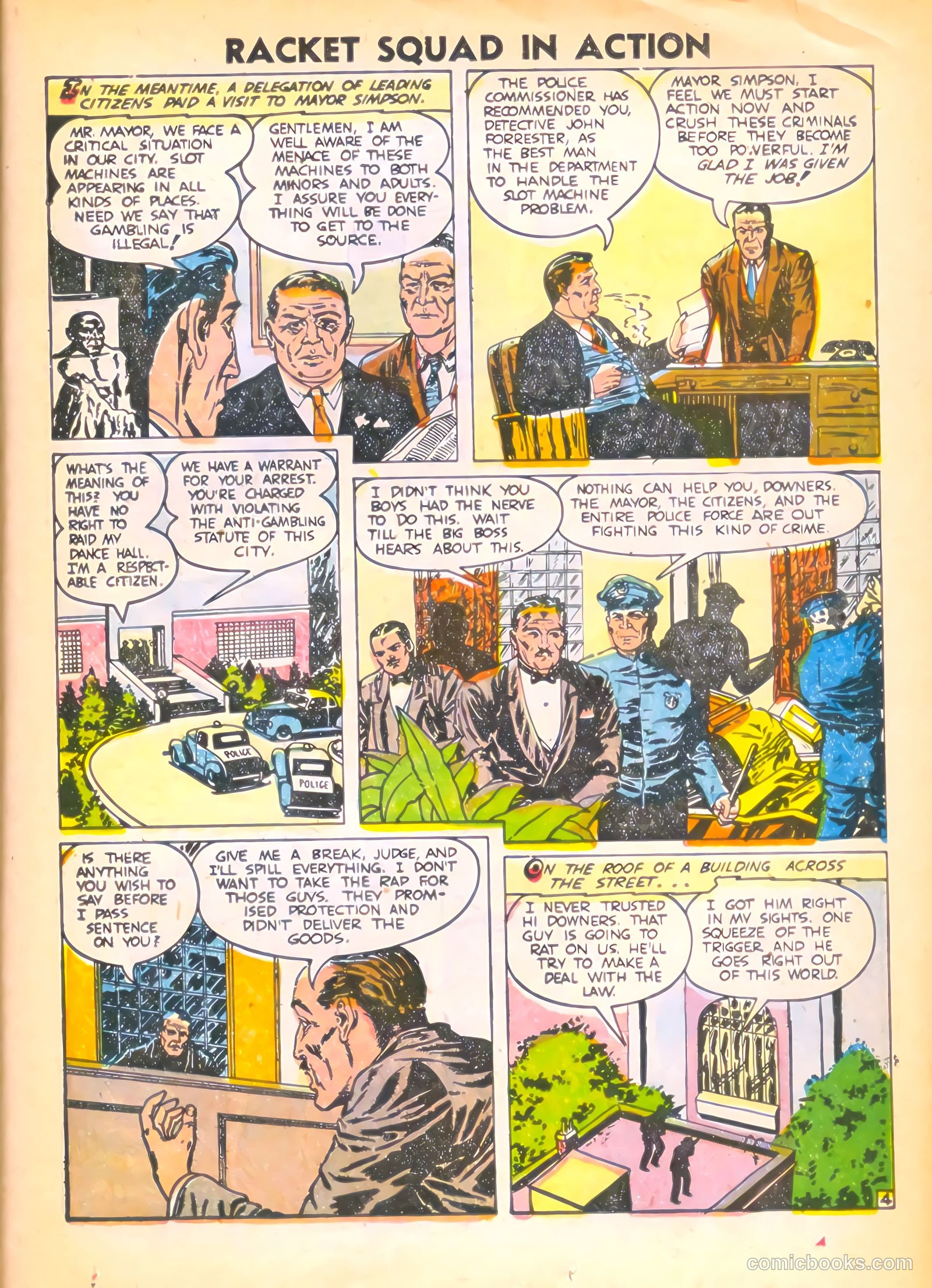 Racket Squad in Action #14 (1955) — page 23 of 36