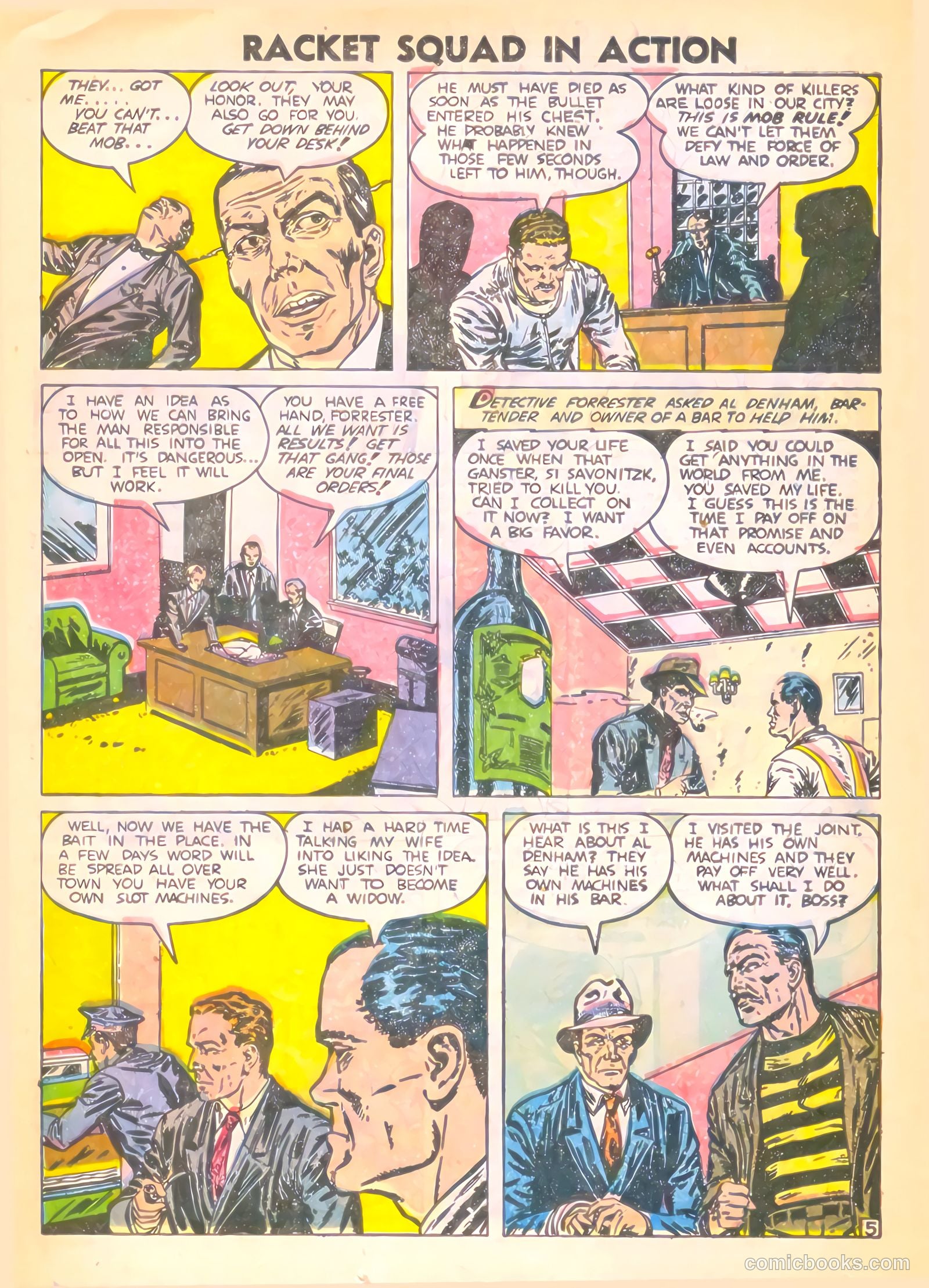 Racket Squad in Action #14 (1955) — page 24 of 36