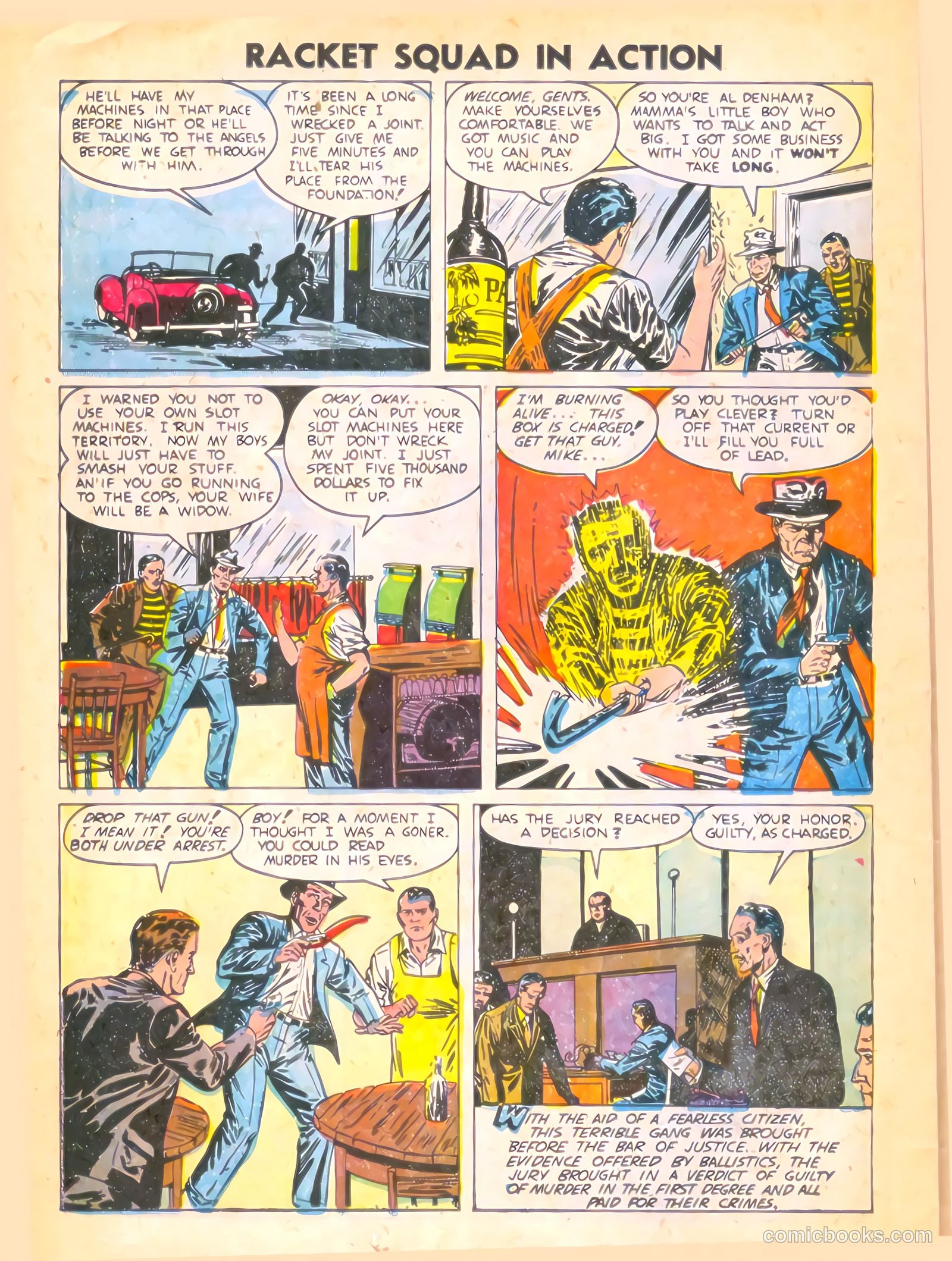 Racket Squad in Action #14 (1955) — page 26 of 36