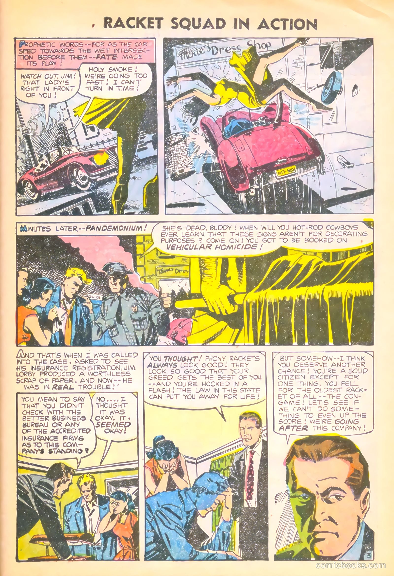 Racket Squad in Action #14 (1955) — page 29 of 36