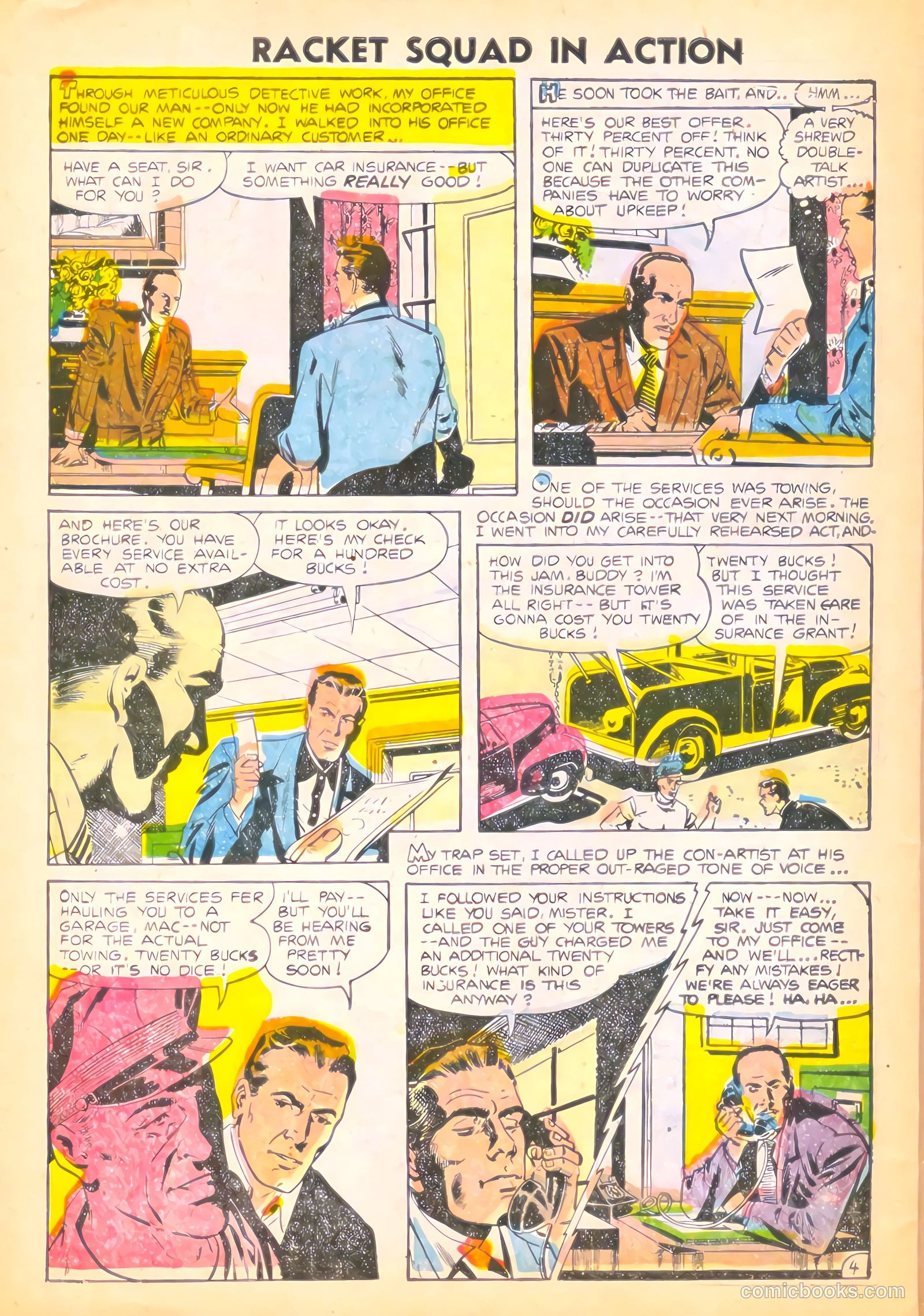 Racket Squad in Action #14 (1955) — page 30 of 36