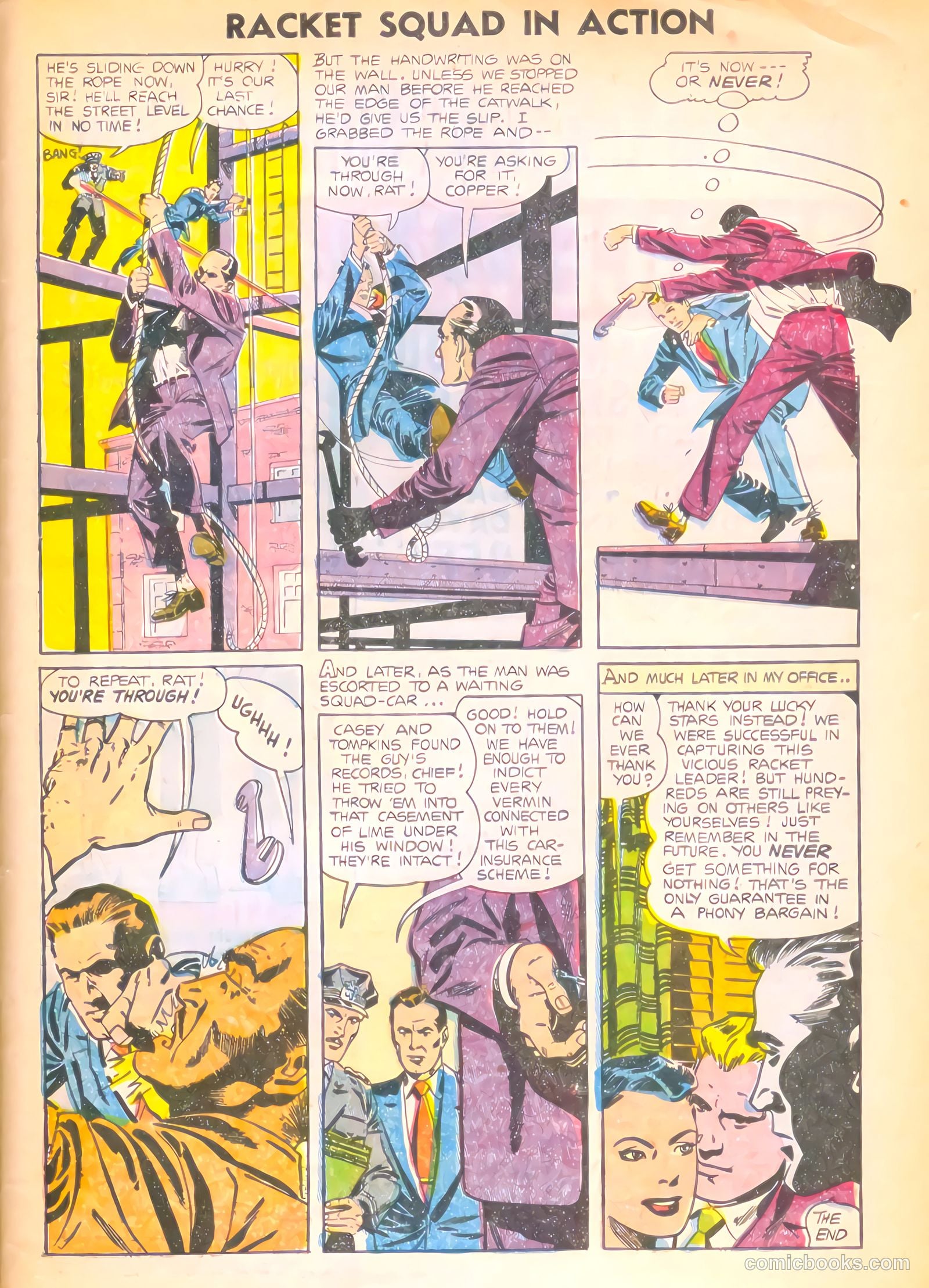 Racket Squad in Action #14 (1955) — page 33 of 36