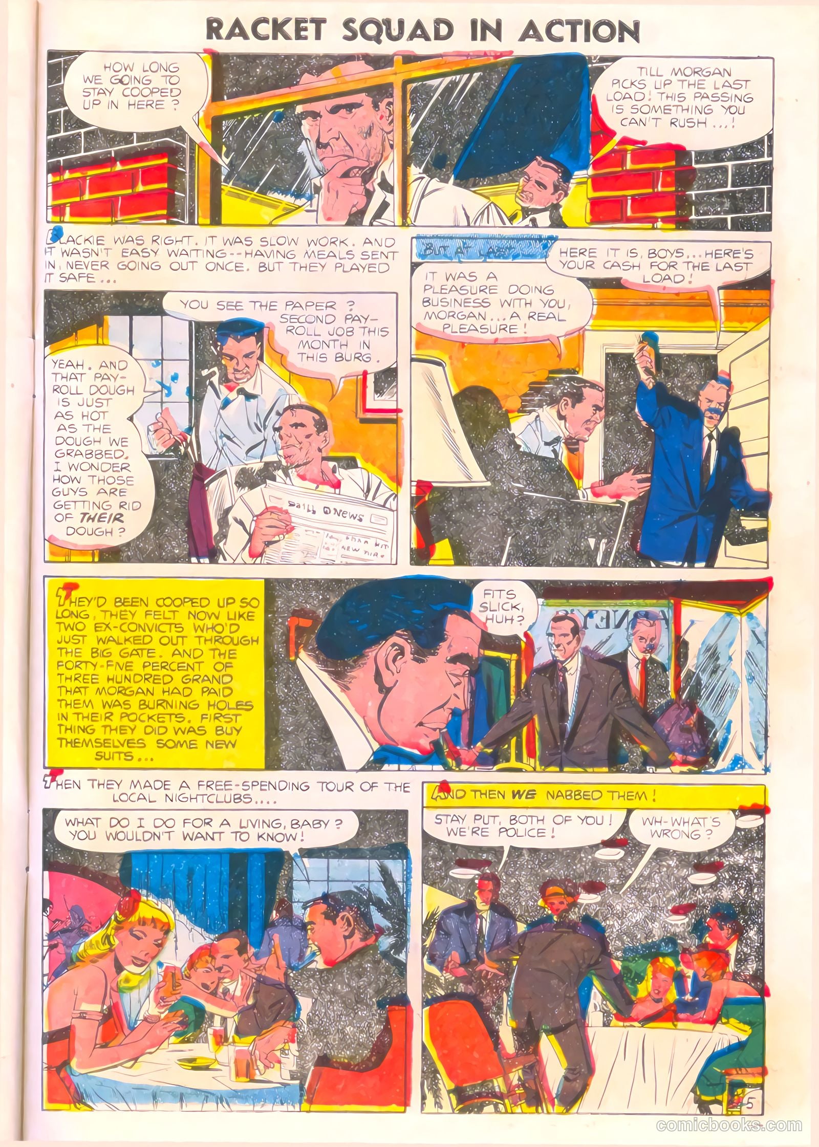 Racket Squad in Action #15 (1955) — page 7 of 36