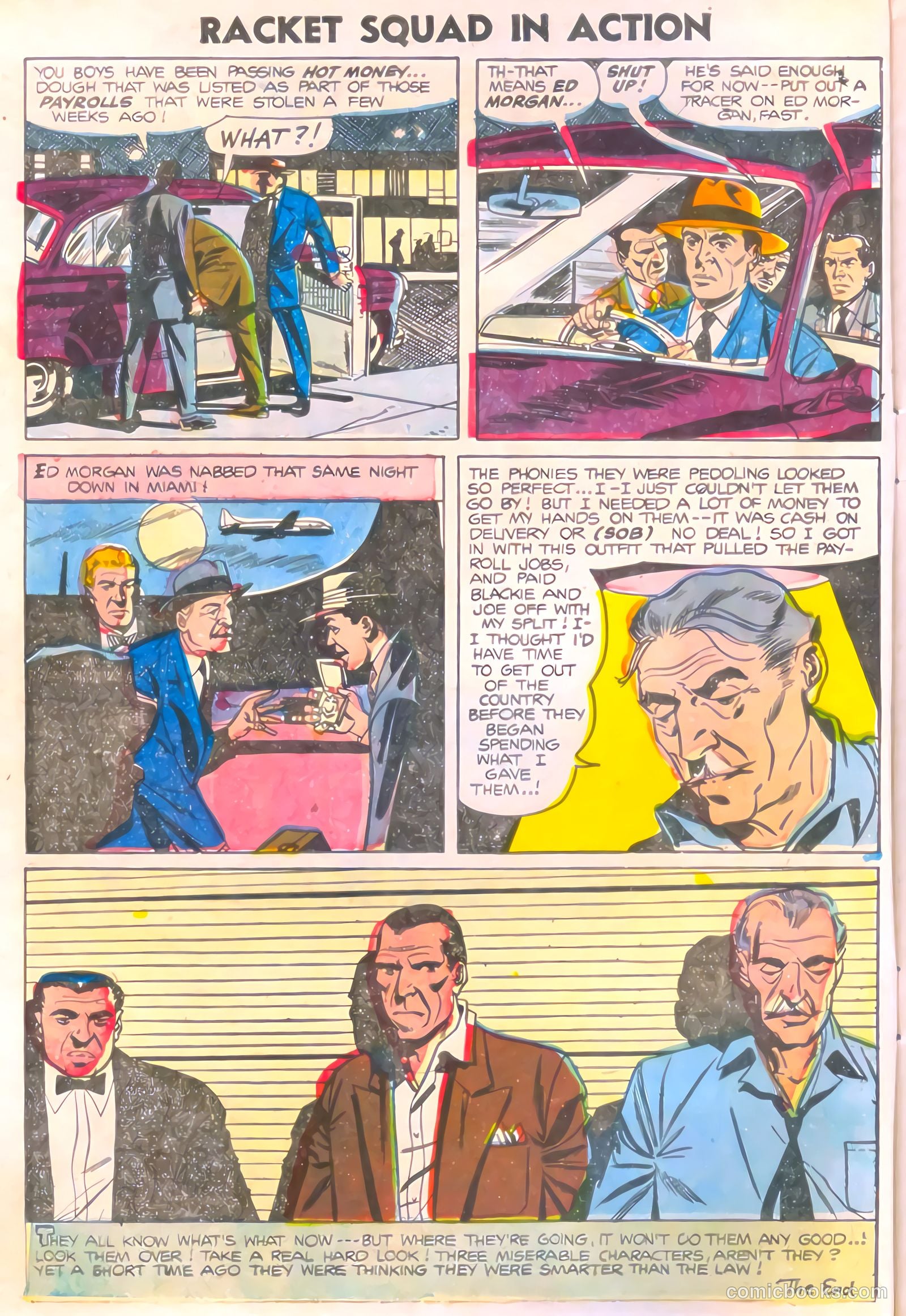 Racket Squad in Action #15 (1955) — page 8 of 36