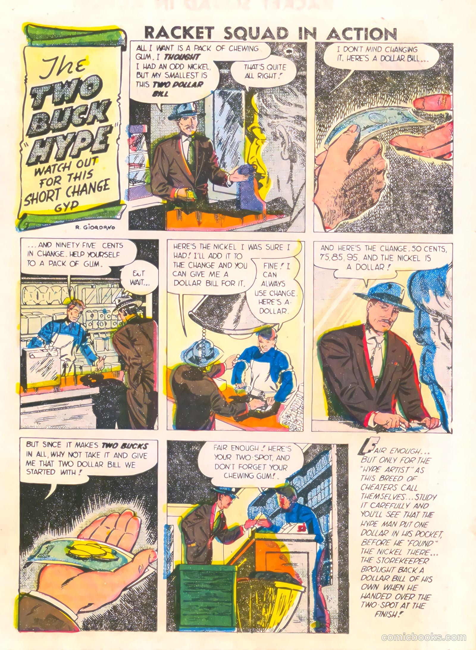 Racket Squad in Action #15 (1955) — page 15 of 36