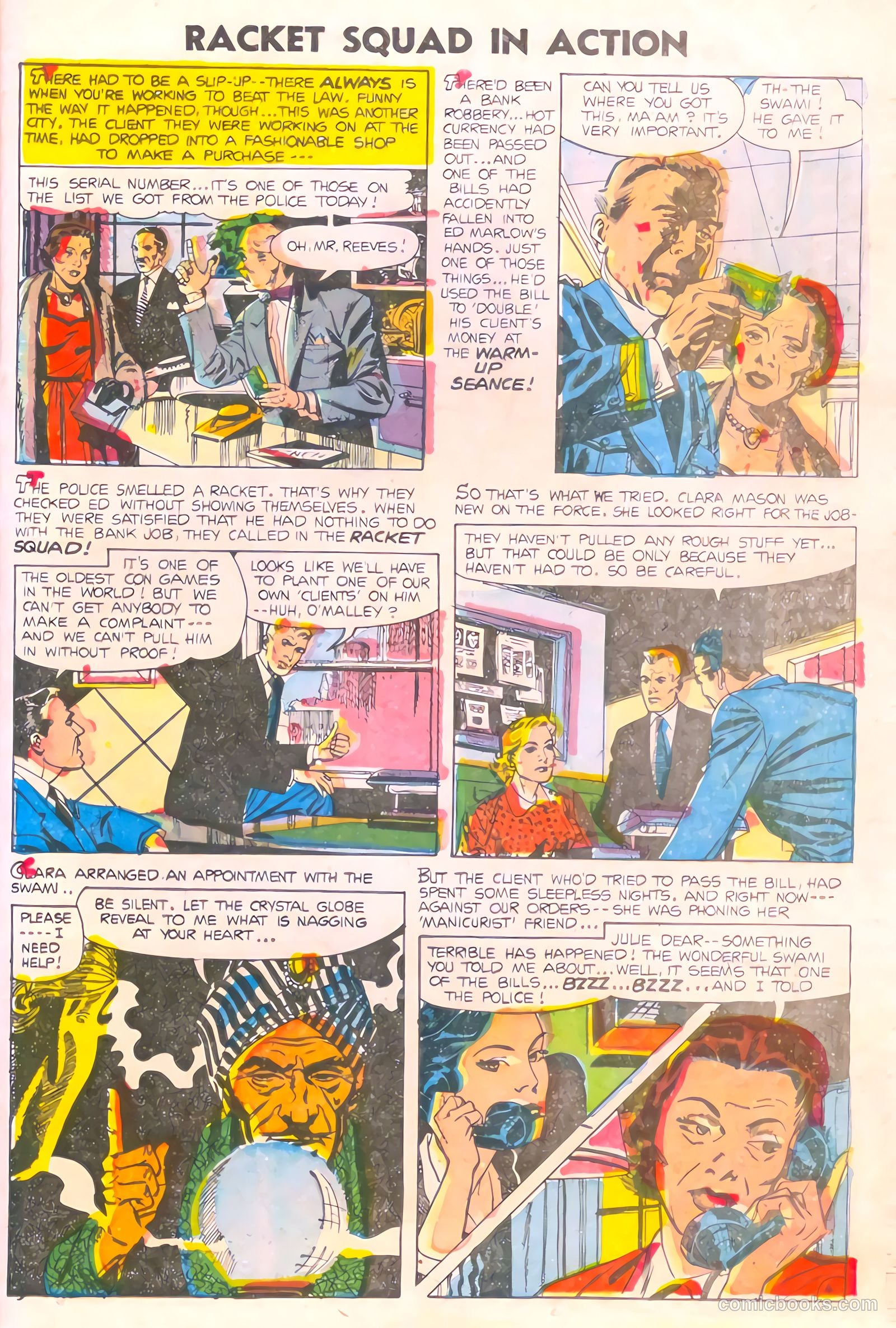 Racket Squad in Action #15 (1955) — page 21 of 36