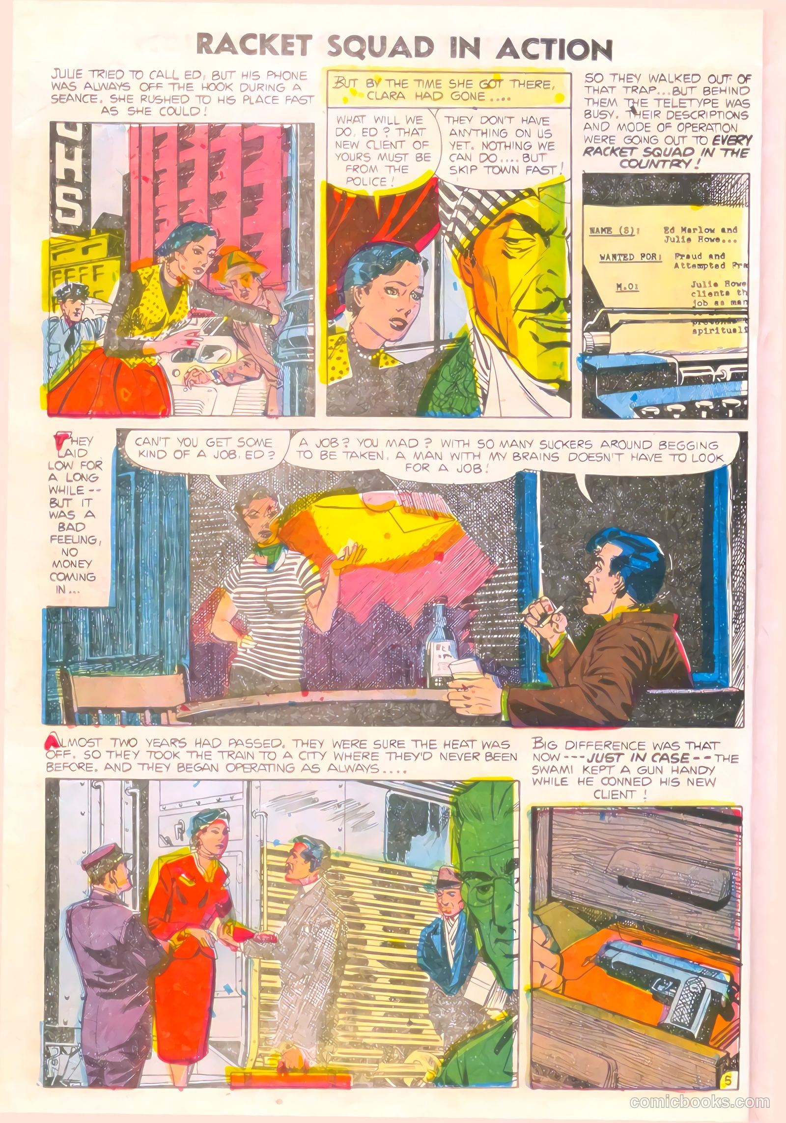 Racket Squad in Action #15 (1955) — page 22 of 36