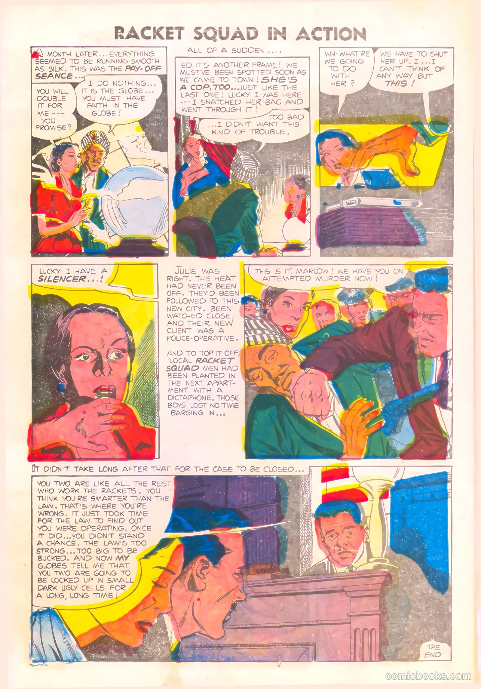 Racket Squad in Action #15 (1955) — page 23 of 36