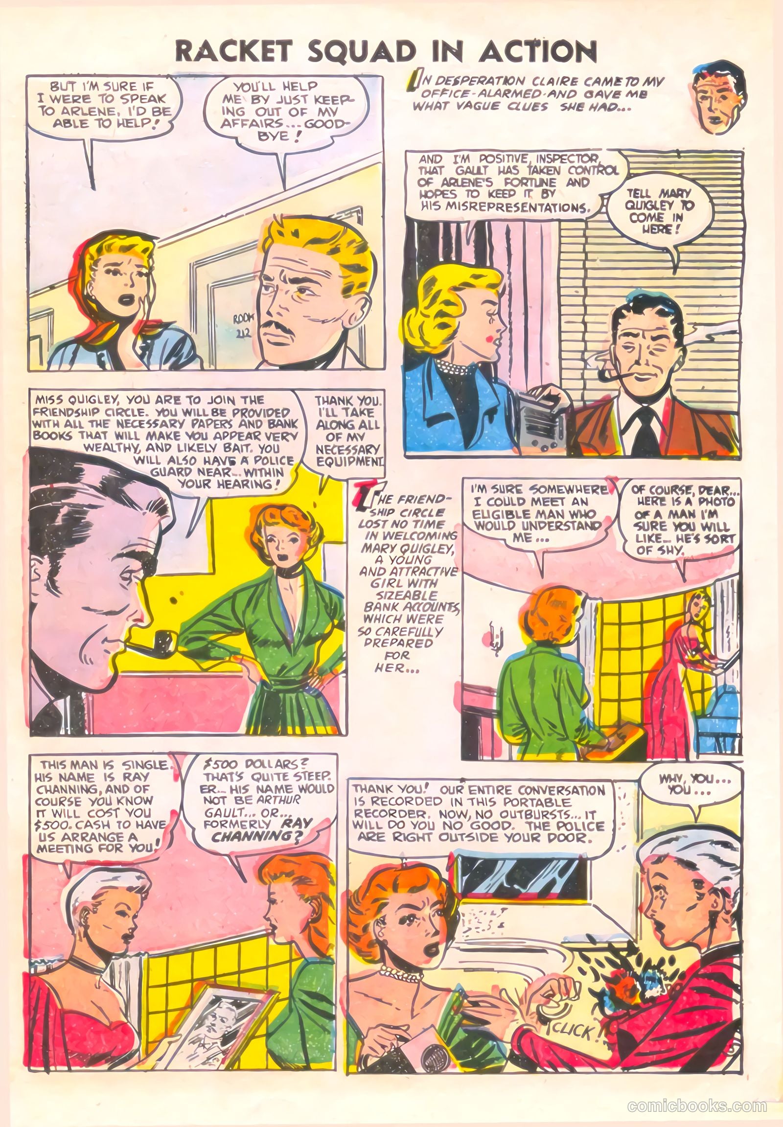 Racket Squad in Action #15 (1955) — page 29 of 36
