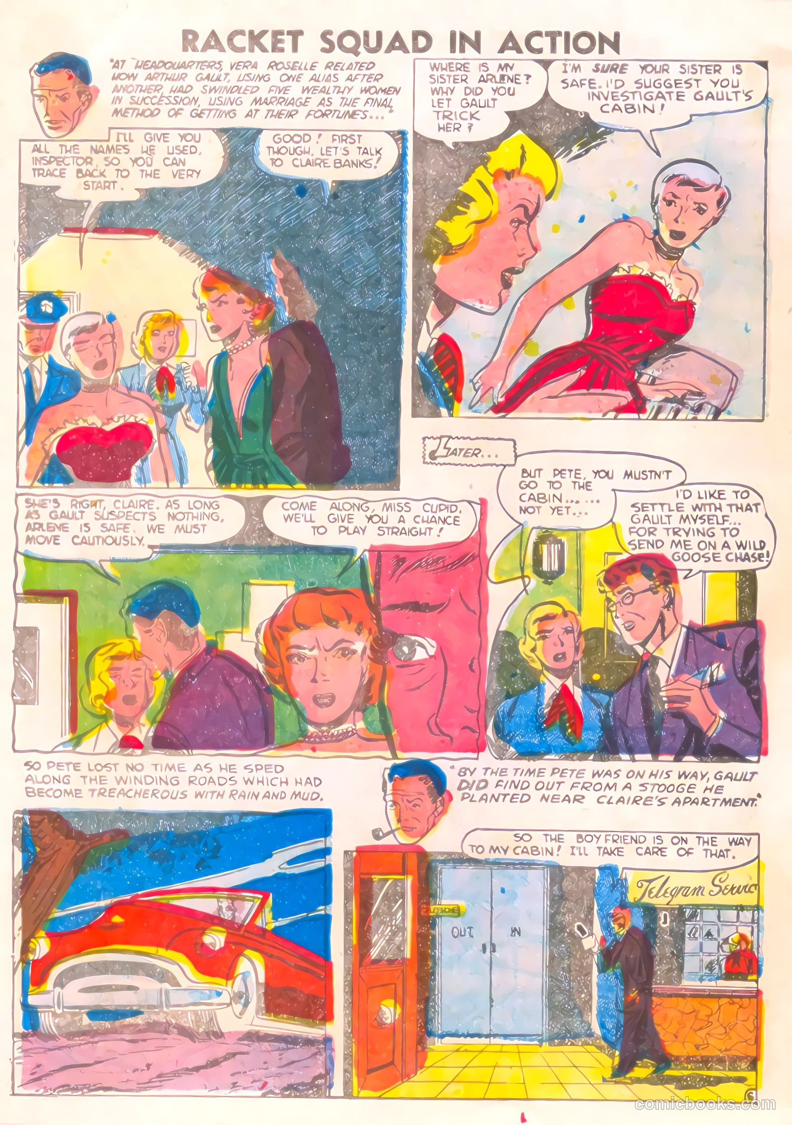 Racket Squad in Action #15 (1955) — page 30 of 36