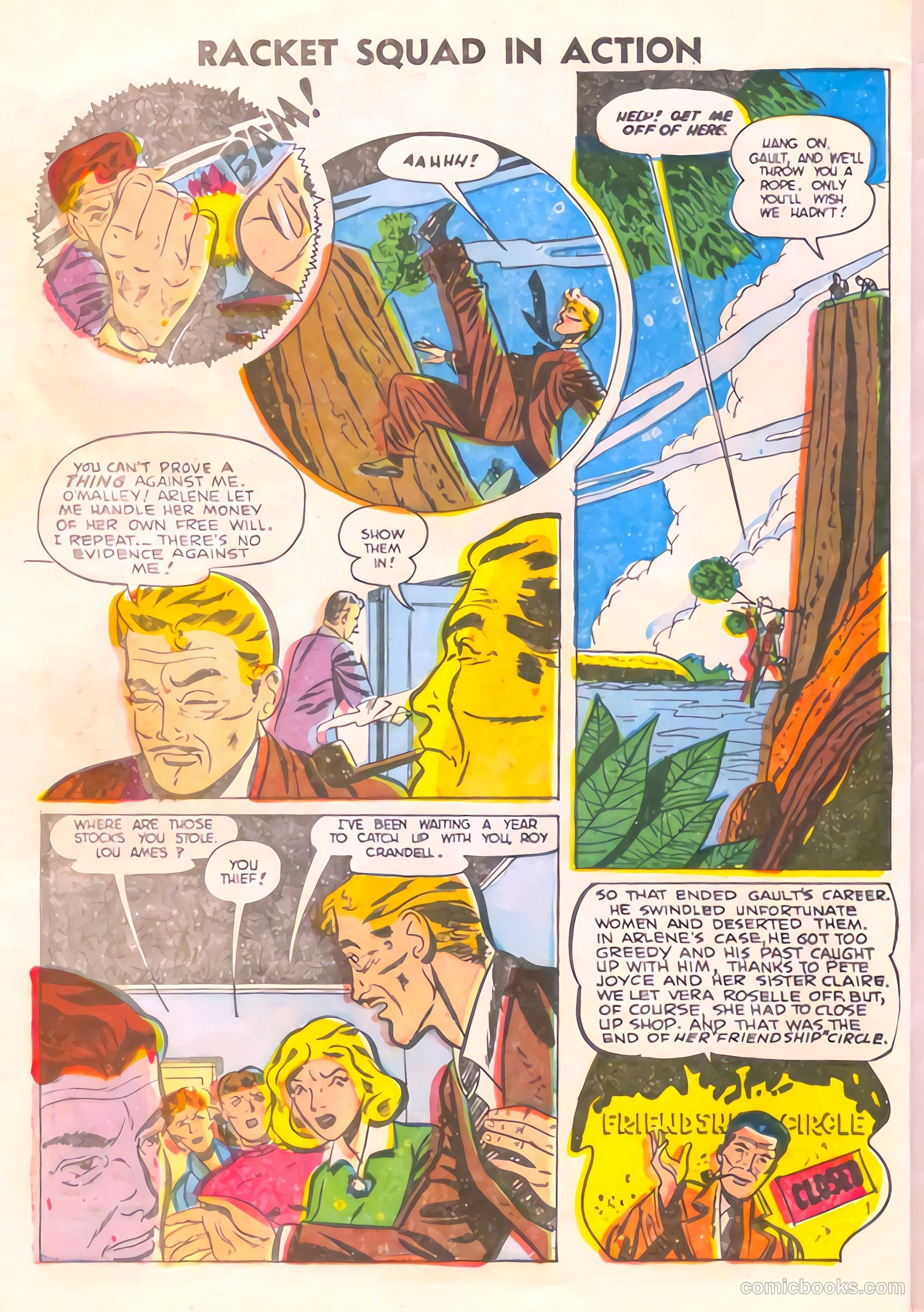 Racket Squad in Action #15 (1955) — page 32 of 36