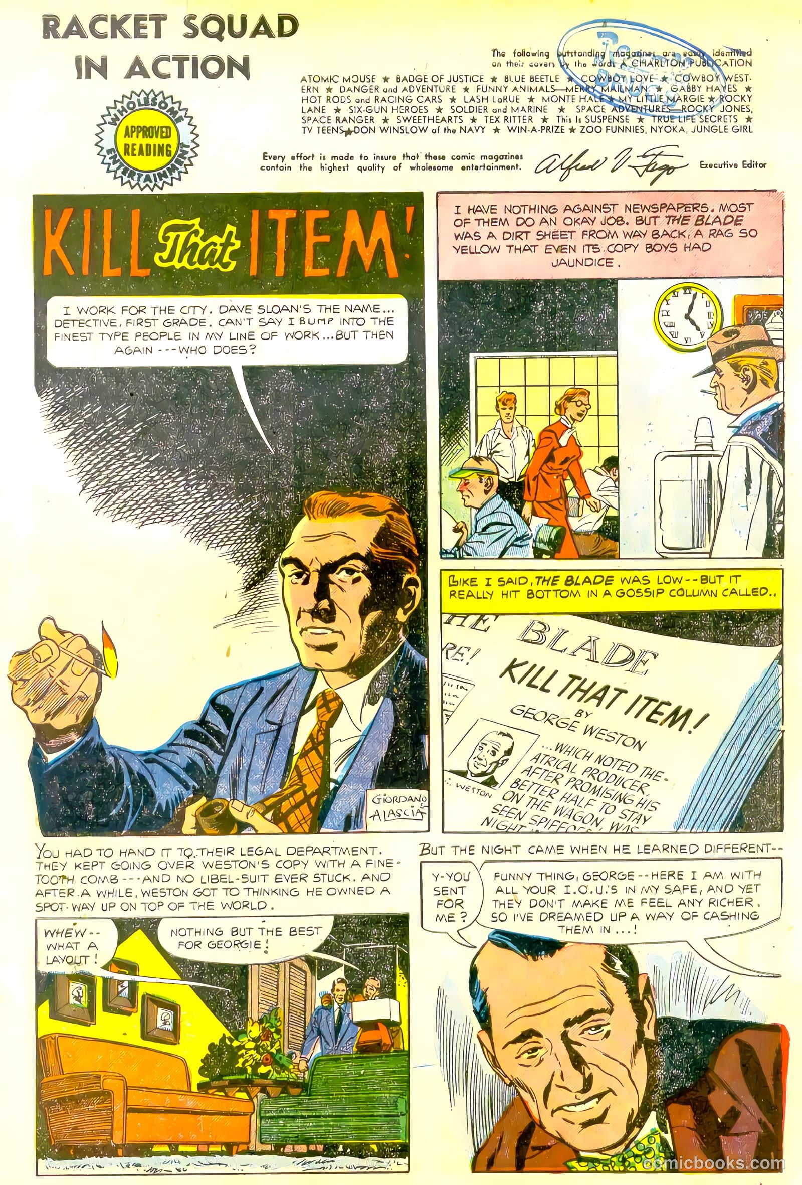 Racket Squad in Action #16 (1955) — page 3 of 36