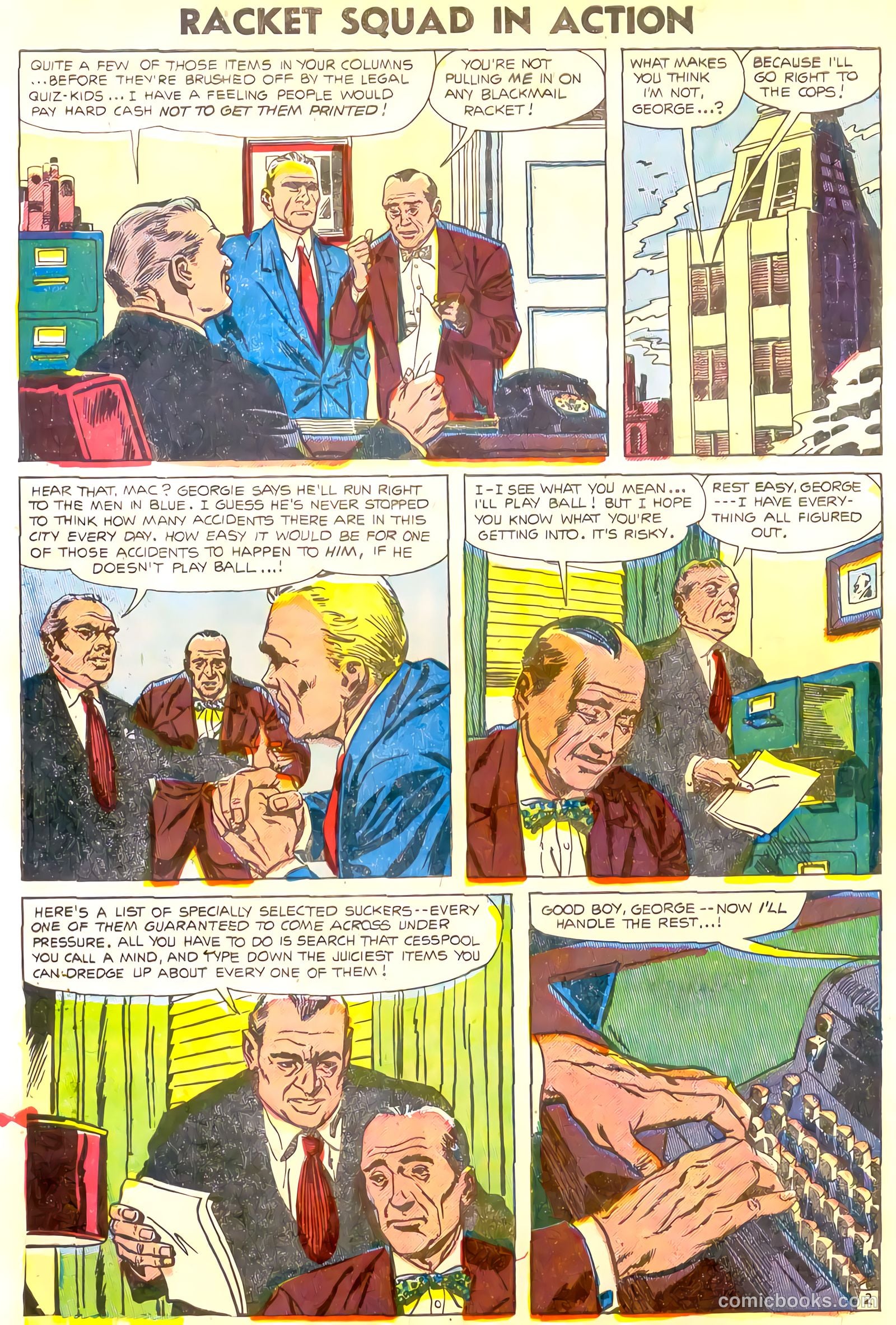 Racket Squad in Action #16 (1955) — page 4 of 36