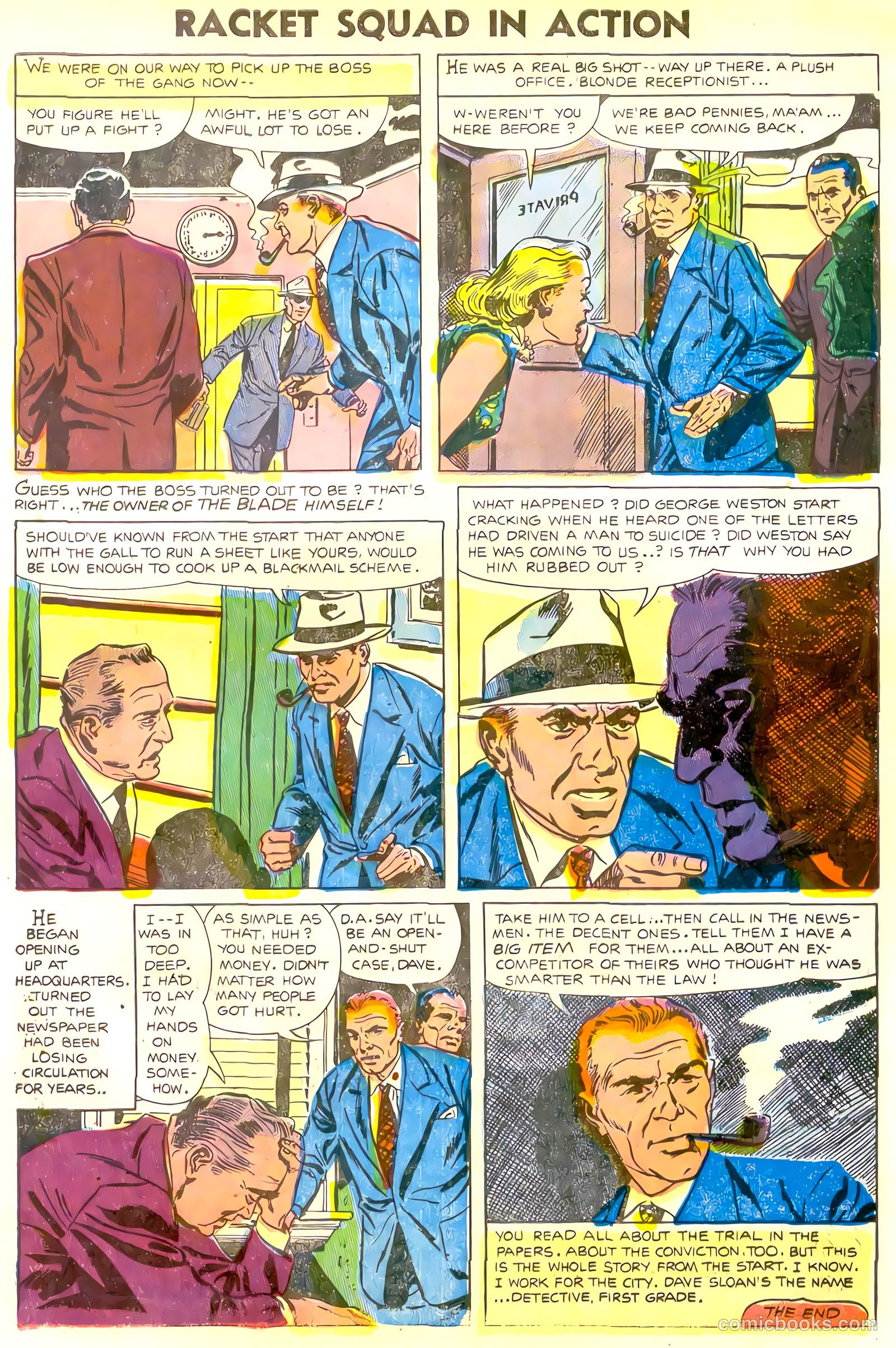 Racket Squad in Action #16 (1955) — page 9 of 36