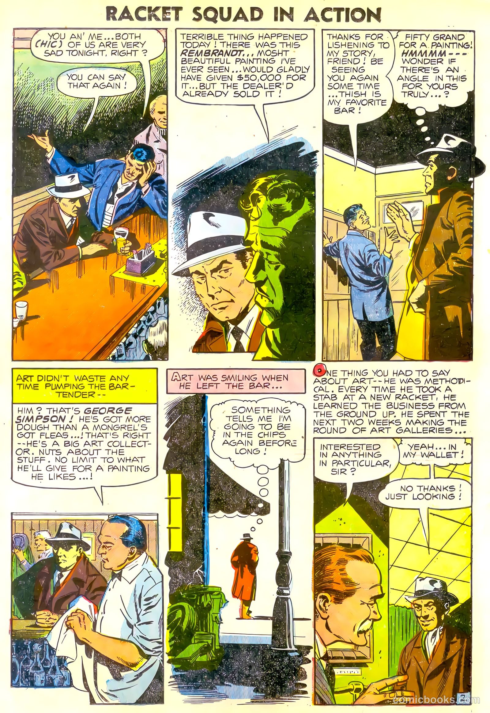 Racket Squad in Action #16 (1955) — page 19 of 36