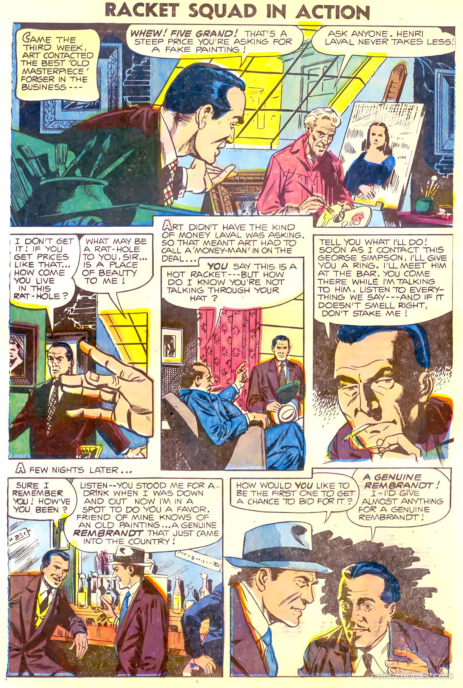 Racket Squad in Action #16 (1955) — page 20 of 36