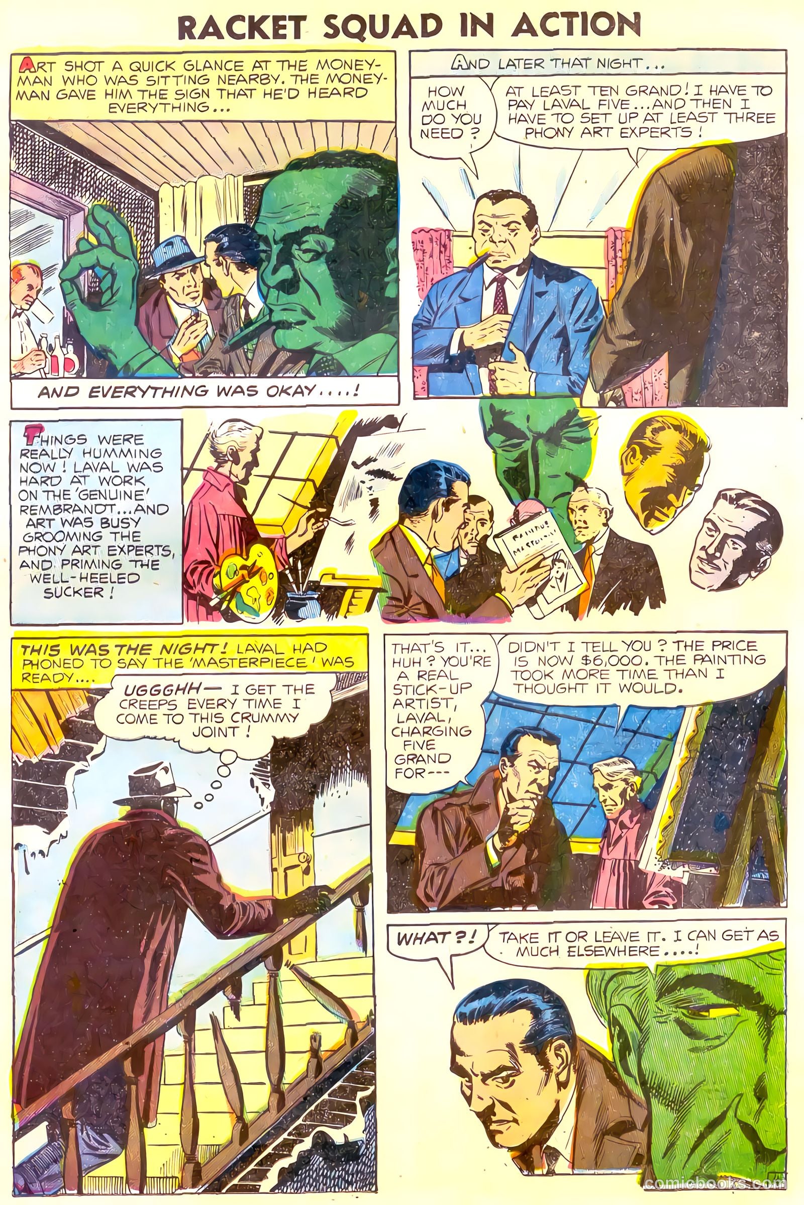 Racket Squad in Action #16 (1955) — page 21 of 36