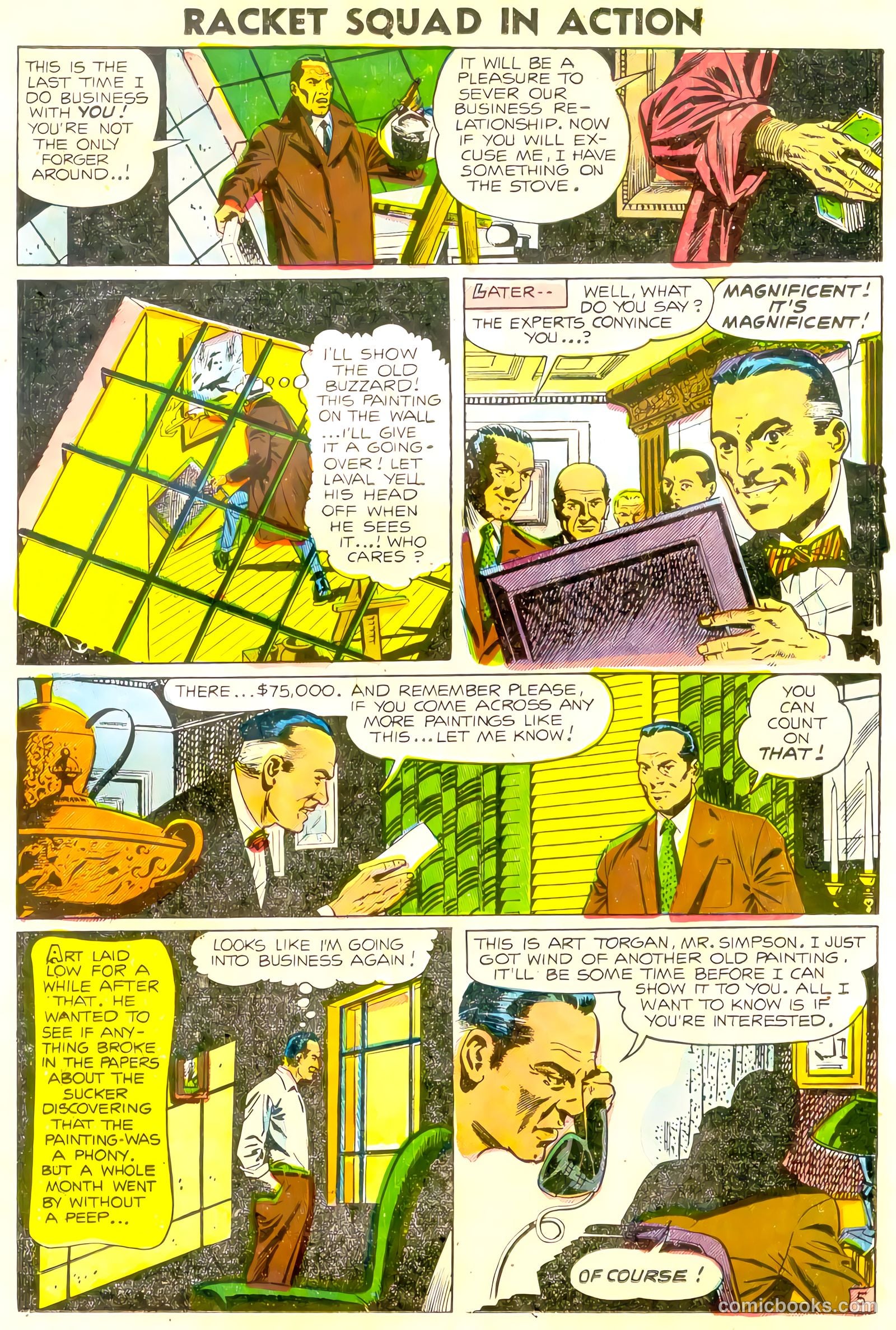 Racket Squad in Action #16 (1955) — page 23 of 36