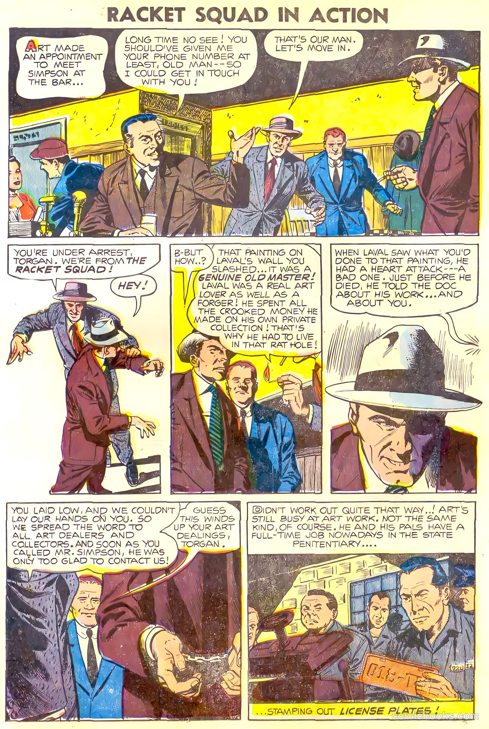 Racket Squad in Action #16 (1955) — page 24 of 36