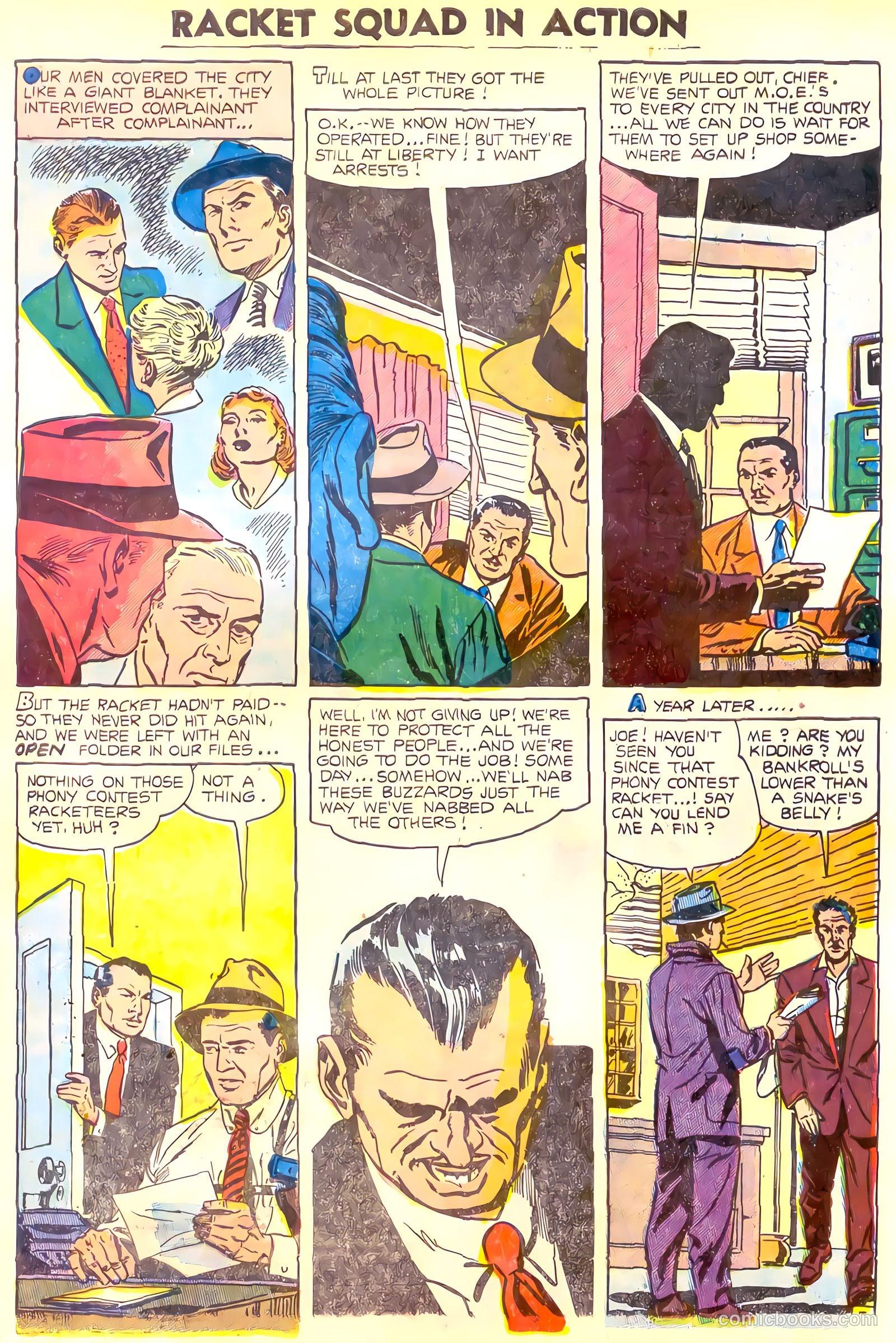 Racket Squad in Action #16 (1955) — page 29 of 36