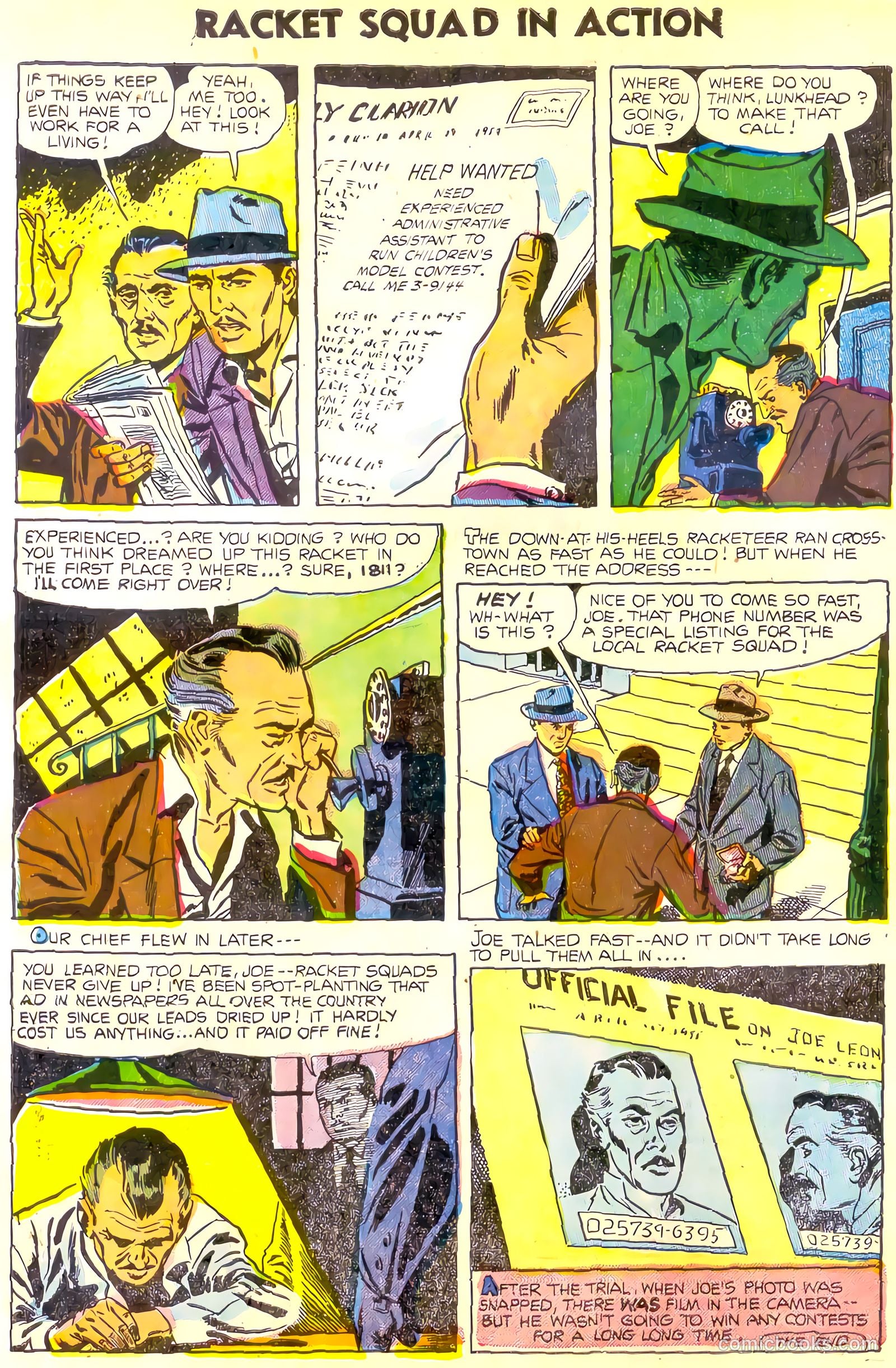 Racket Squad in Action #16 (1955) — page 30 of 36