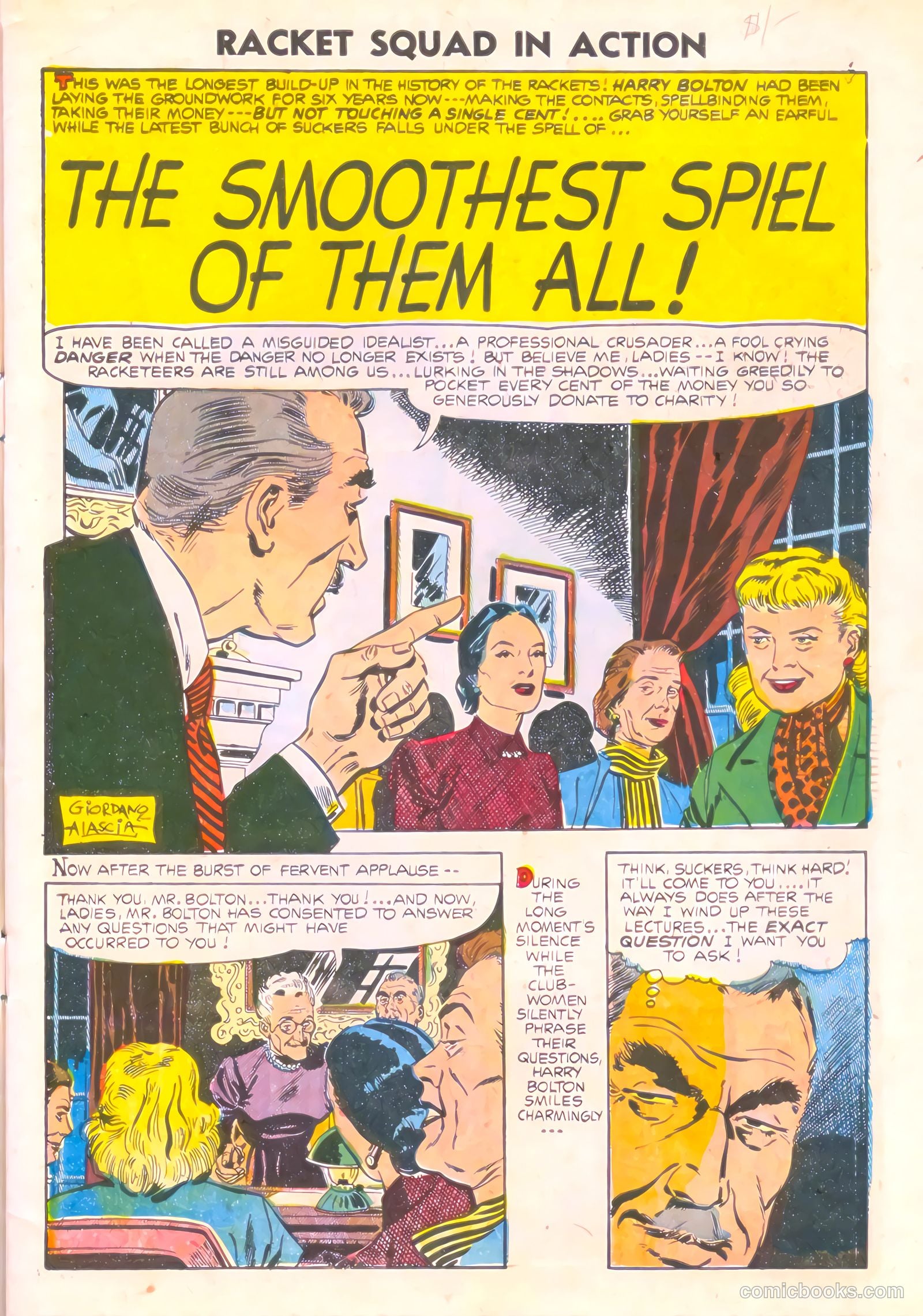 Racket Squad in Action #17 (1955) — page 3 of 36