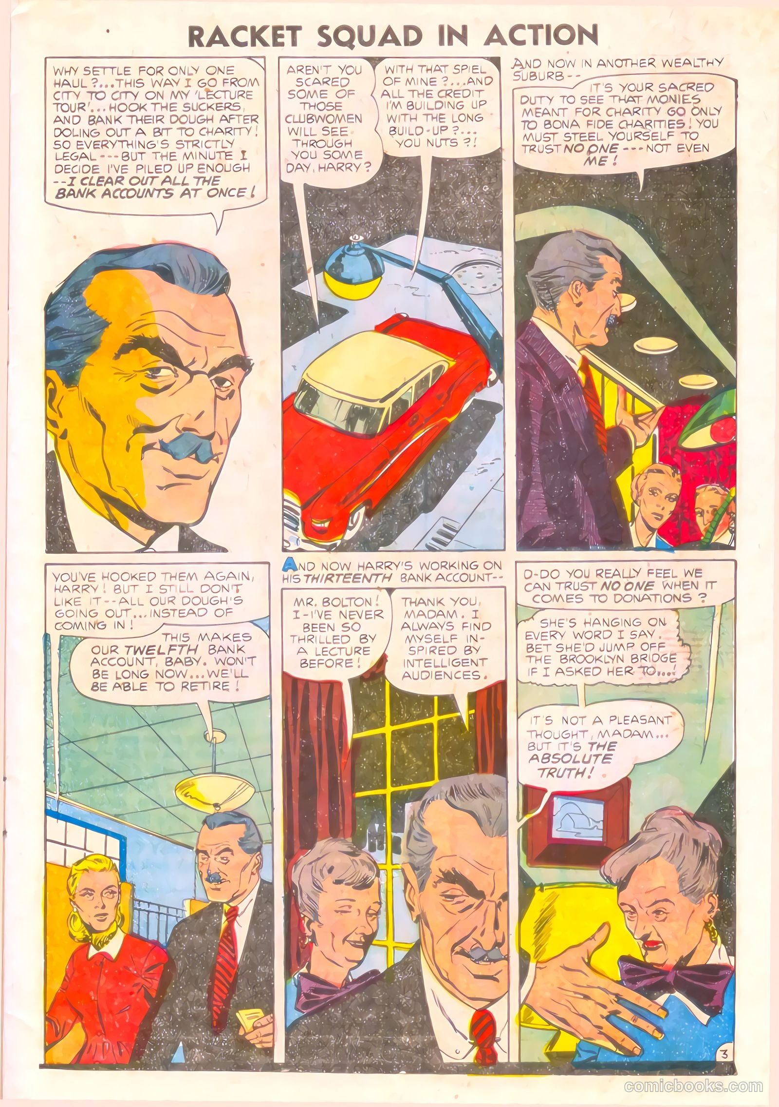 Racket Squad in Action #17 (1955) — page 5 of 36