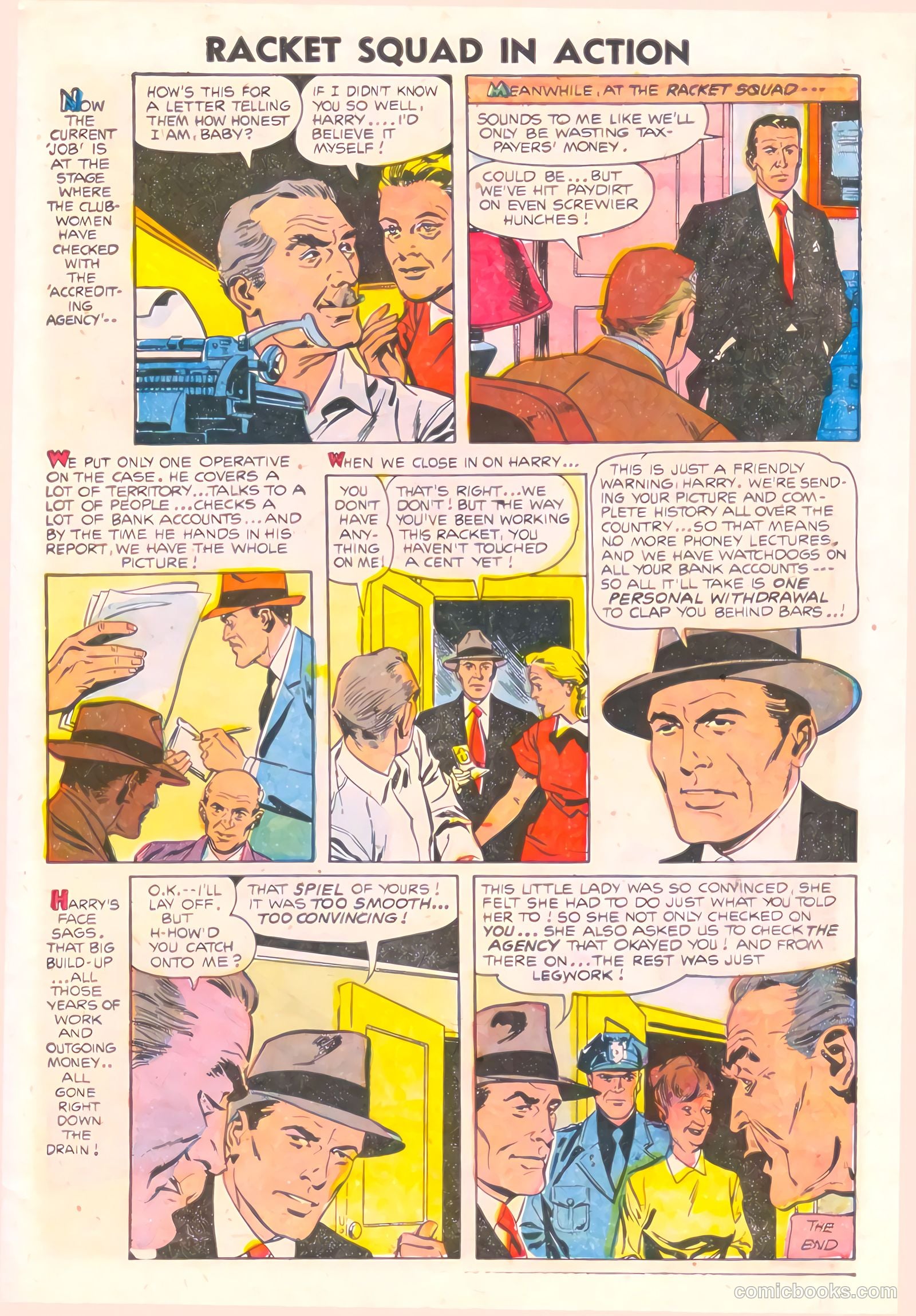 Racket Squad in Action #17 (1955) — page 7 of 36