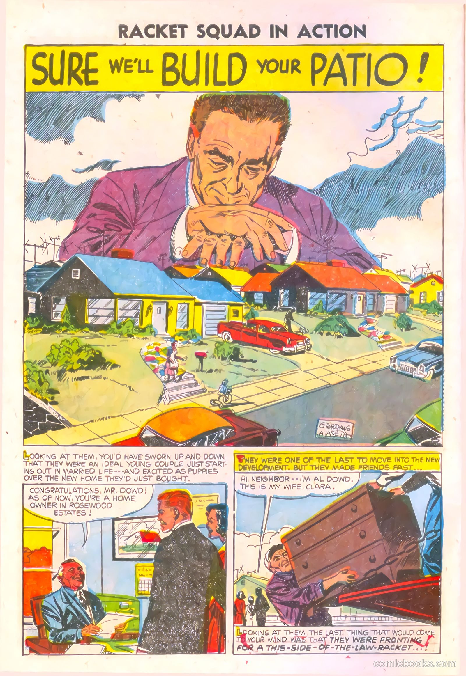 Racket Squad in Action #17 (1955) — page 8 of 36