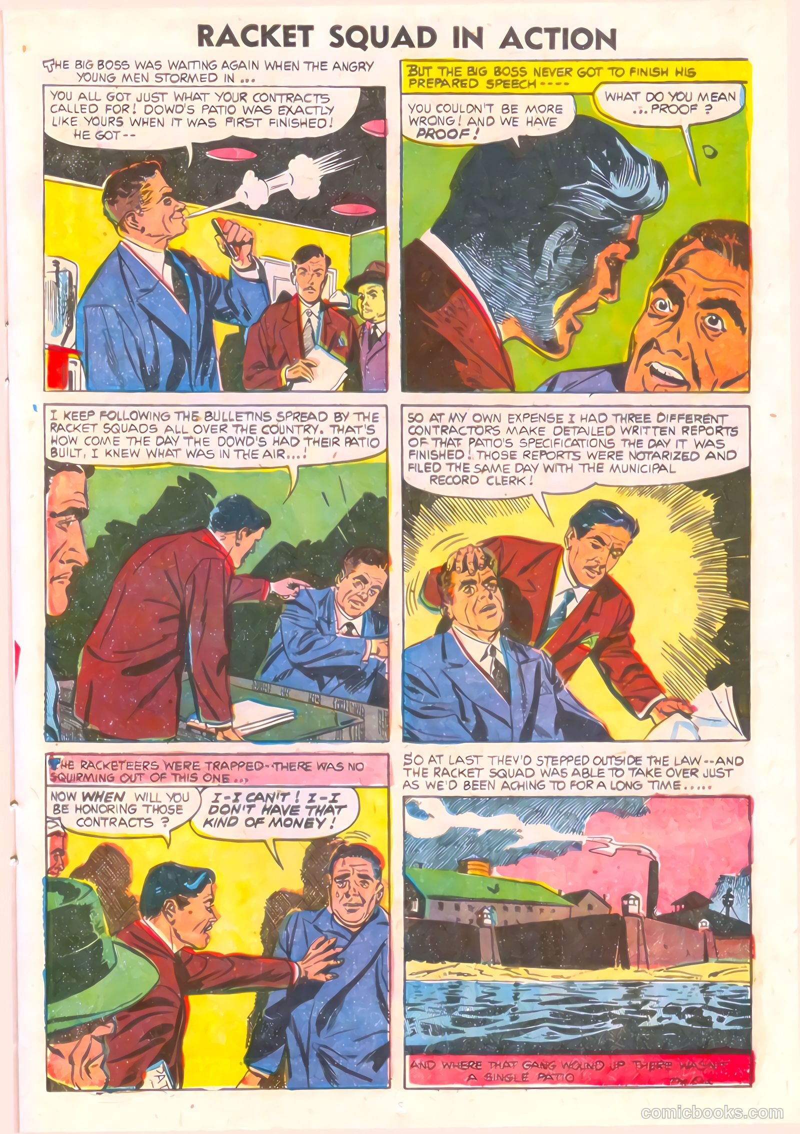 Racket Squad in Action #17 (1955) — page 13 of 36