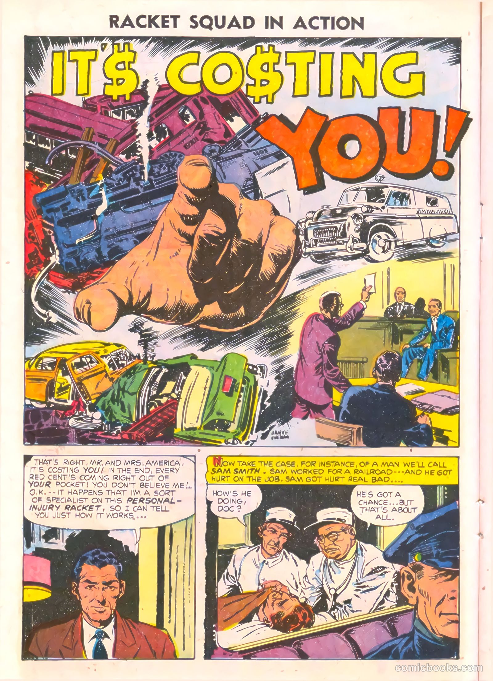 Racket Squad in Action #17 (1955) — page 14 of 36