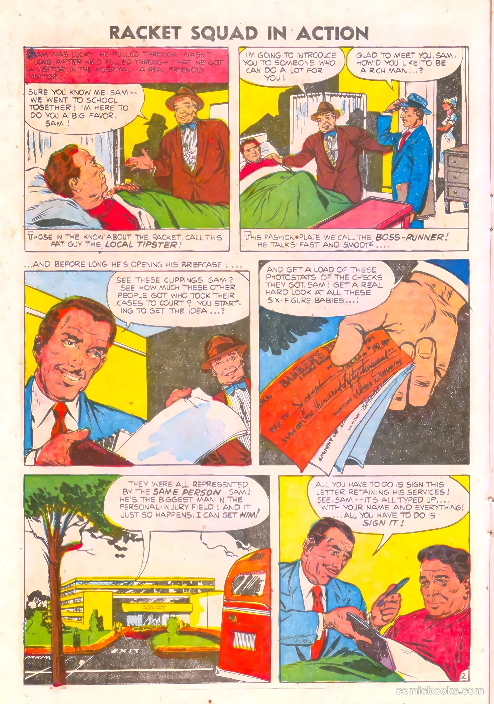 Racket Squad in Action #17 (1955) — page 16 of 36