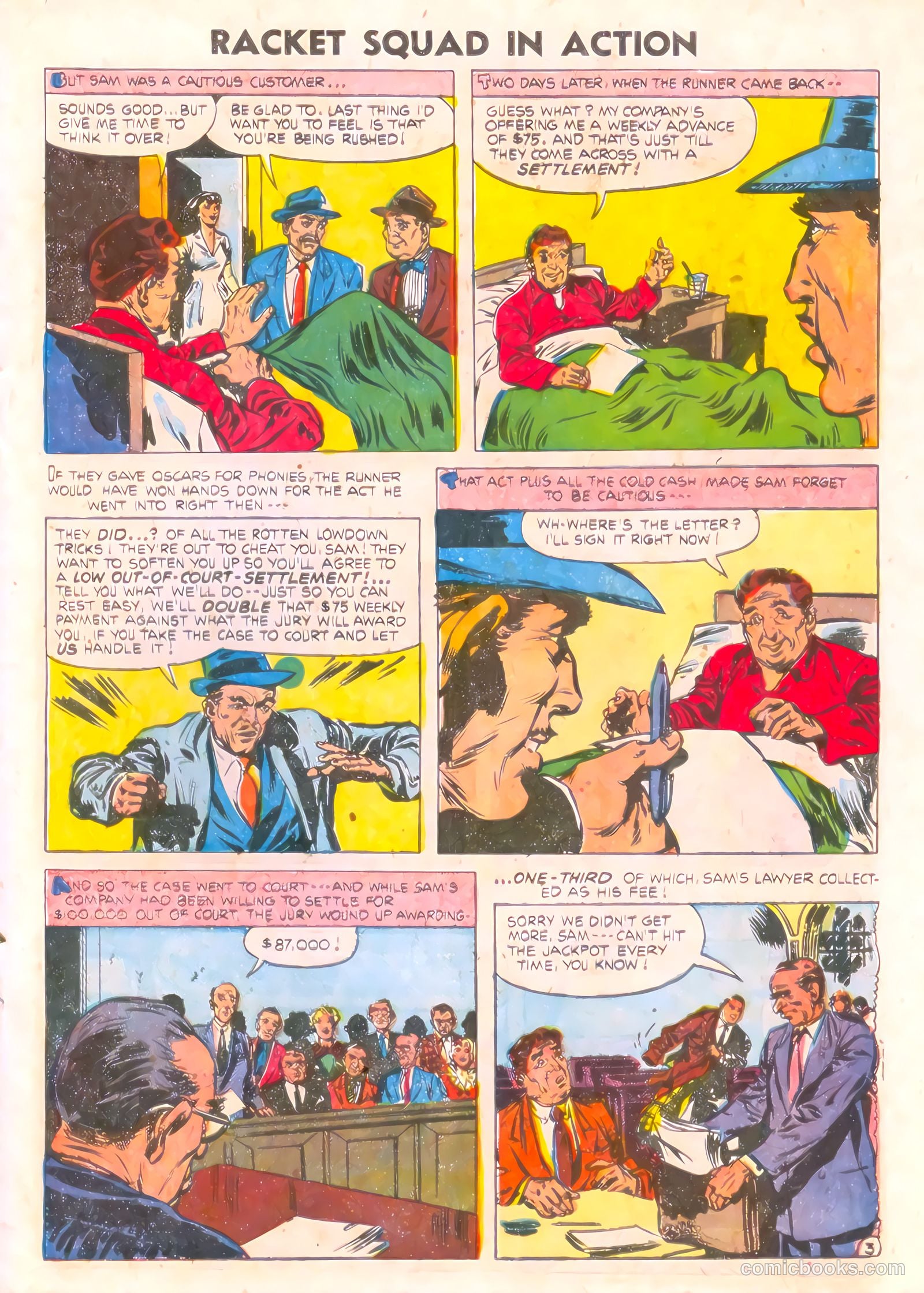 Racket Squad in Action #17 (1955) — page 17 of 36