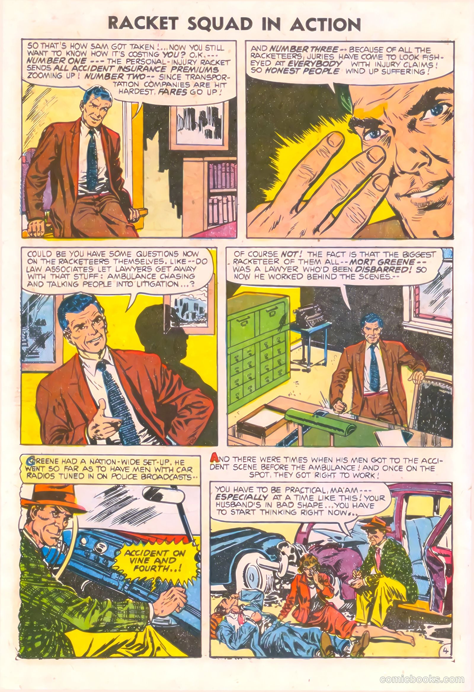 Racket Squad in Action #17 (1955) — page 18 of 36