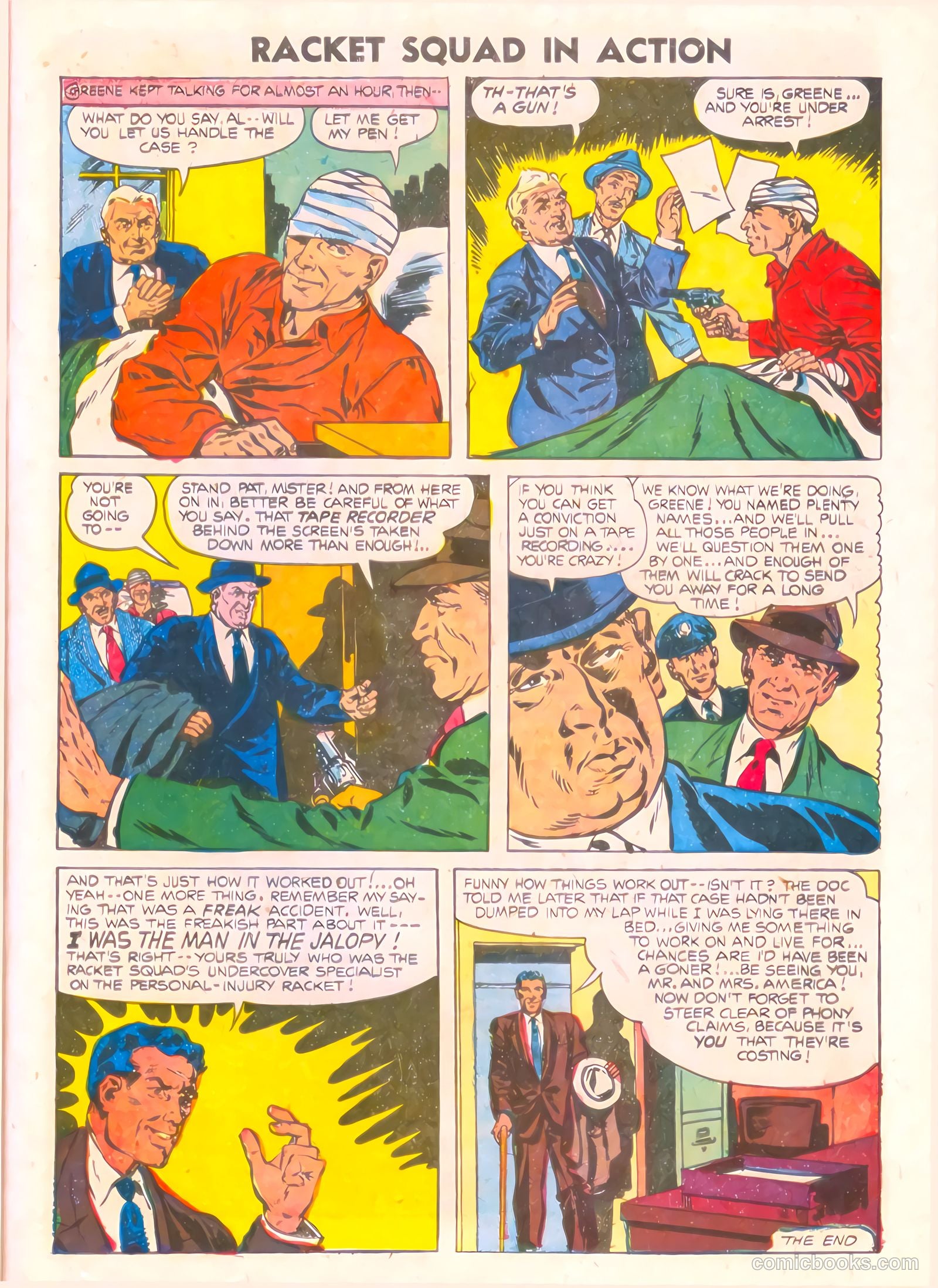 Racket Squad in Action #17 (1955) — page 21 of 36