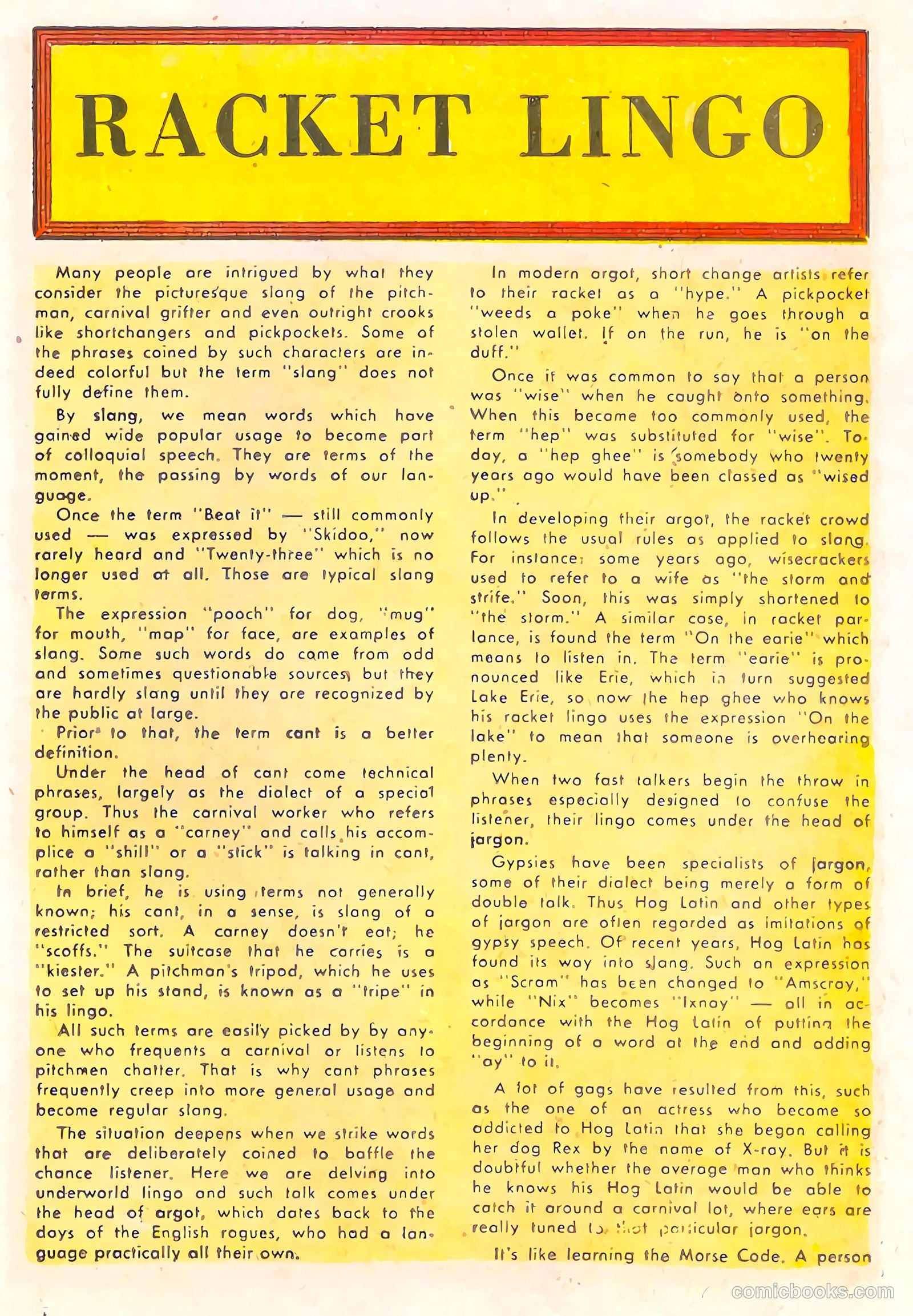 Racket Squad in Action #17 (1955) — page 23 of 36