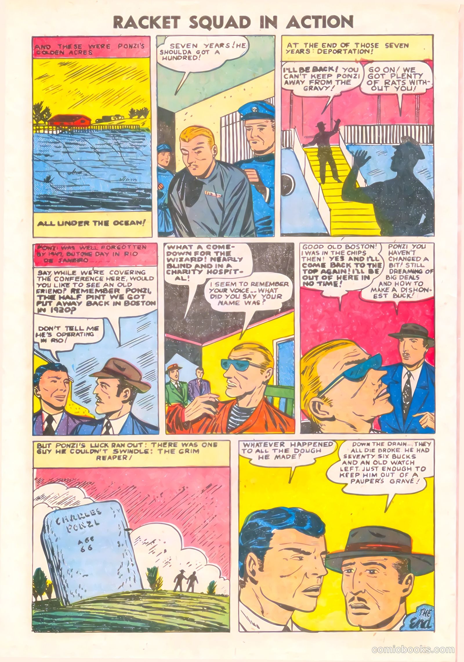 Racket Squad in Action #17 (1955) — page 32 of 36