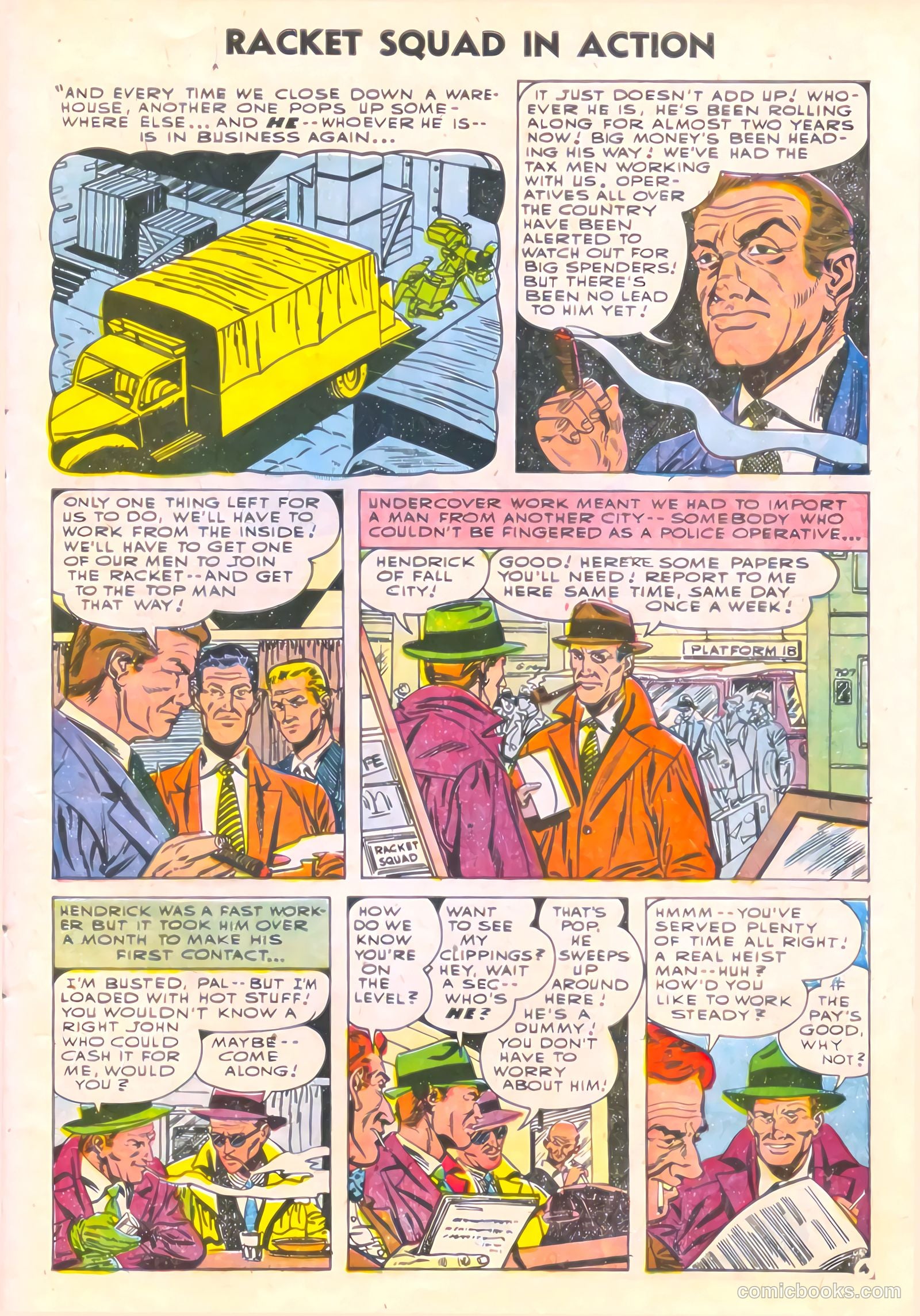 Racket Squad in Action #18 (1955) — page 7 of 36