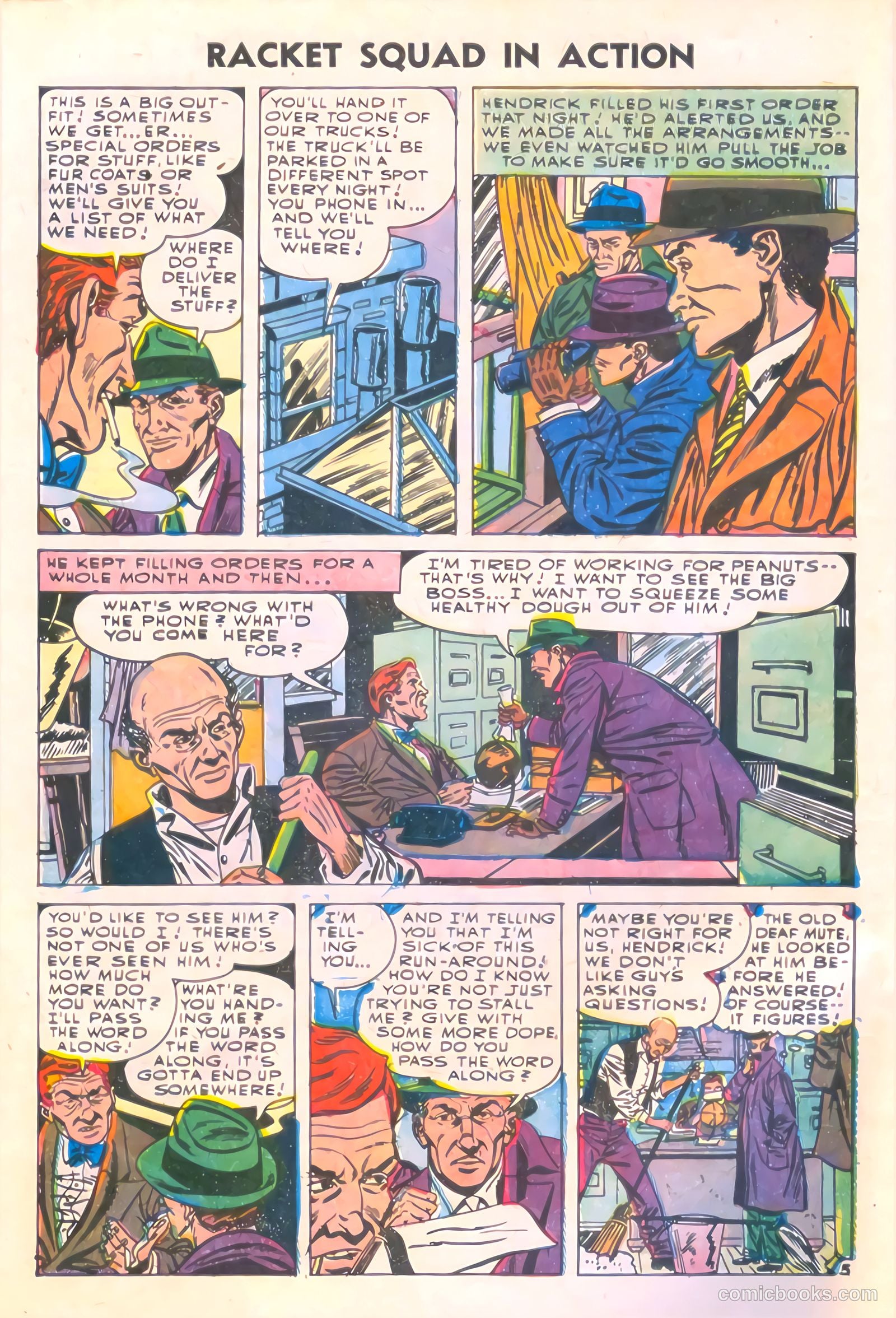Racket Squad in Action #18 (1955) — page 8 of 36