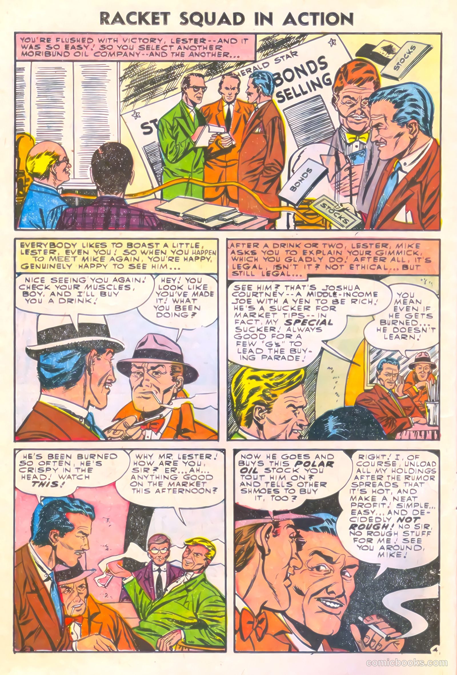 Racket Squad in Action #18 (1955) — page 14 of 36