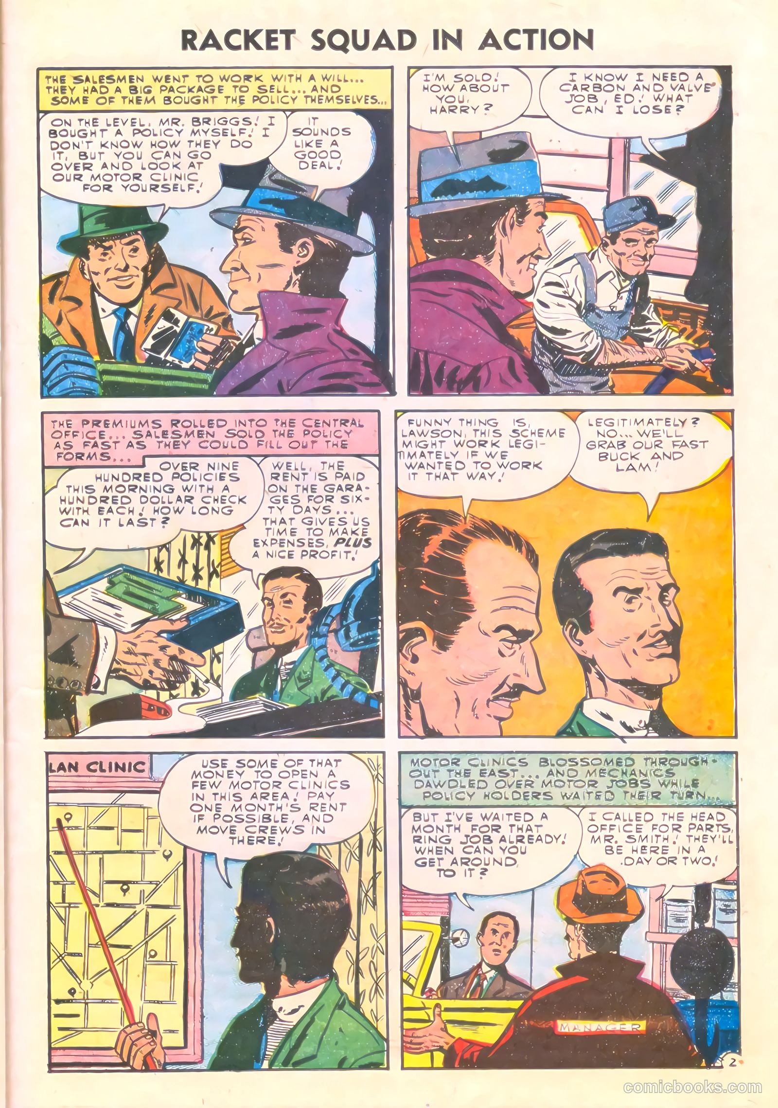 Racket Squad in Action #18 (1955) — page 21 of 36