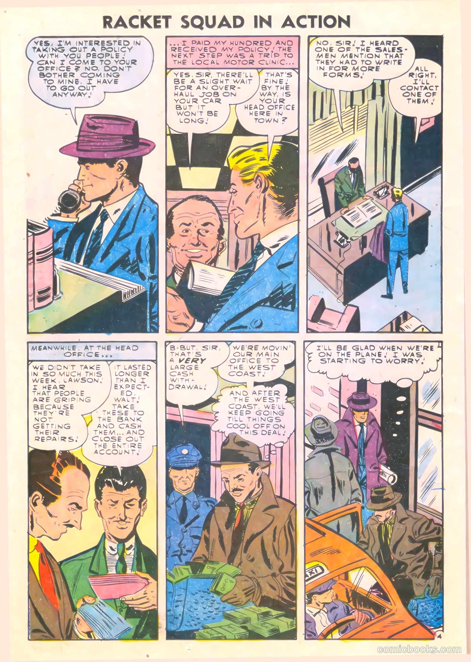 Racket Squad in Action #18 (1955) — page 24 of 36