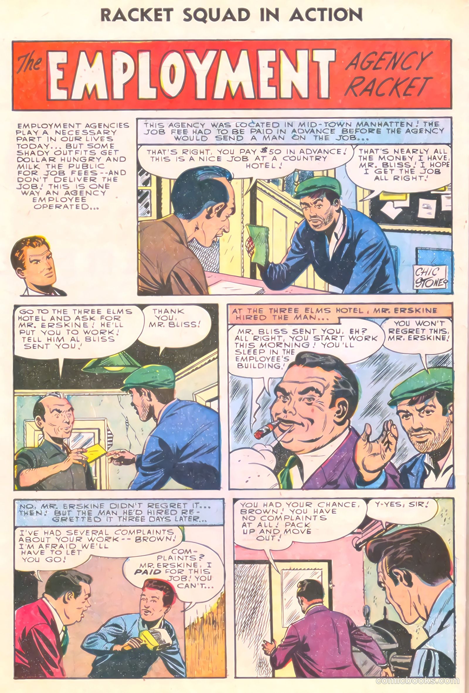 Racket Squad in Action #18 (1955) — page 32 of 36