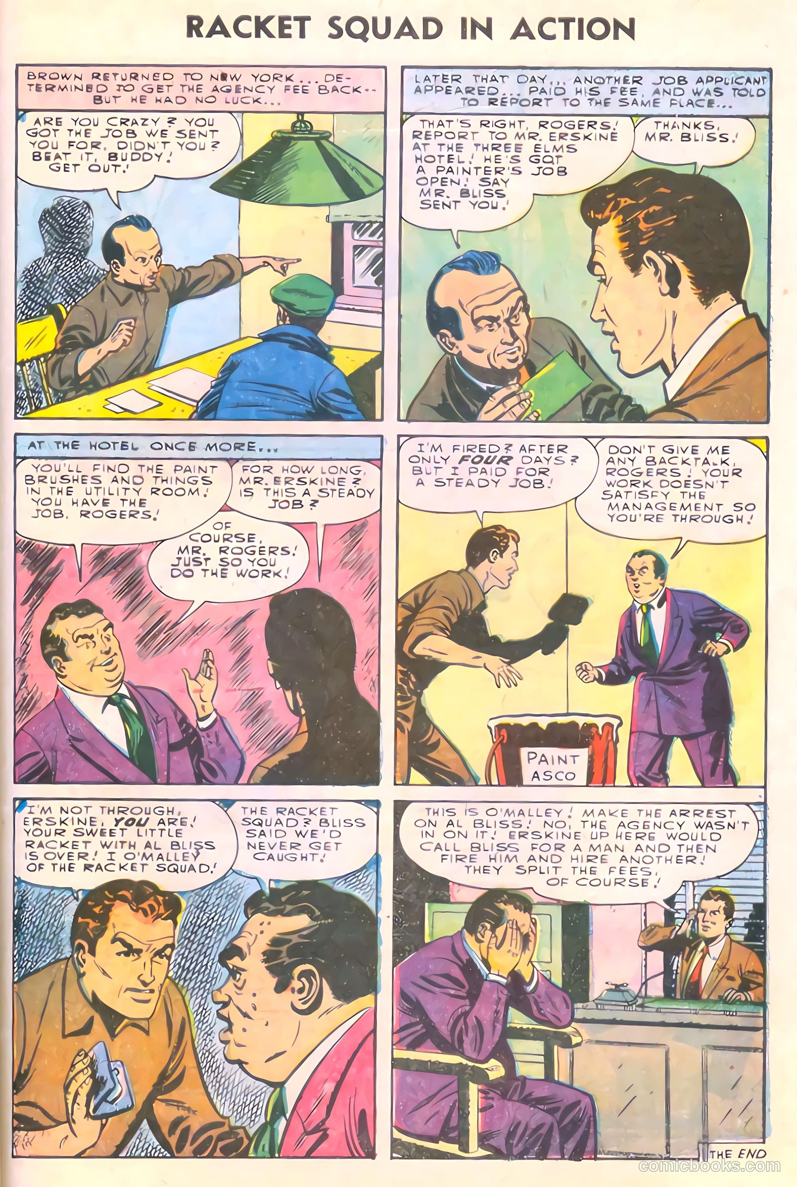 Racket Squad in Action #18 (1955) — page 33 of 36