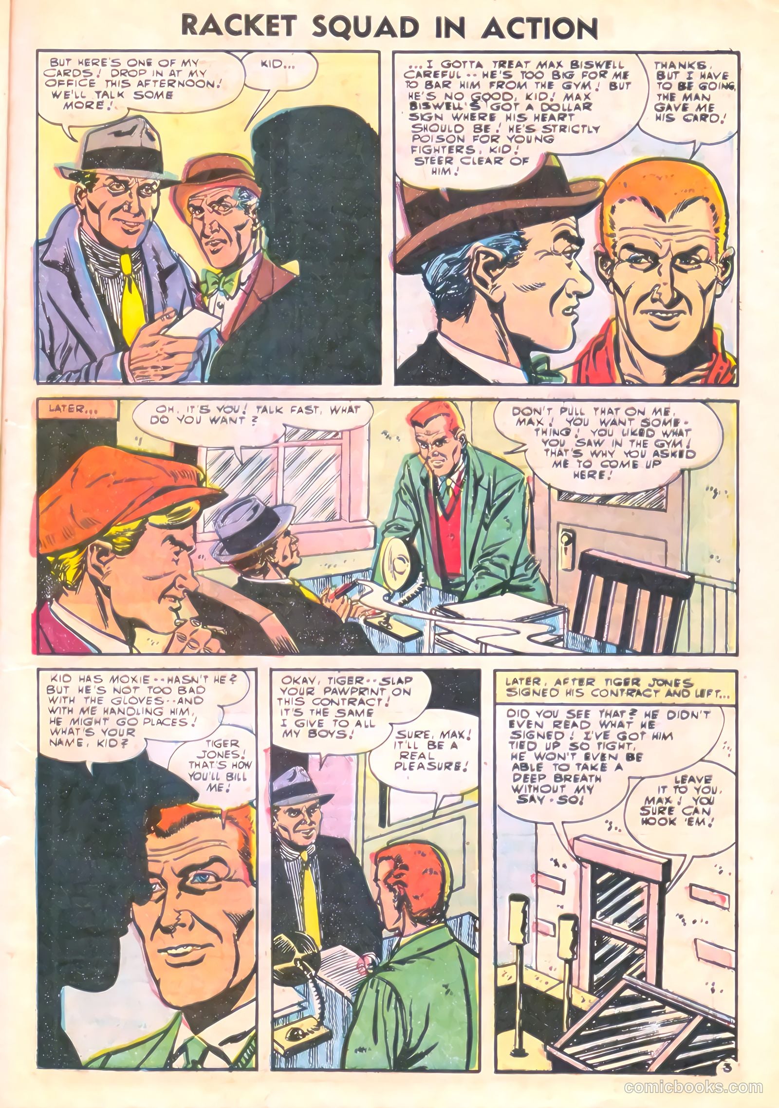 Racket Squad in Action #19 (1955) — page 5 of 36