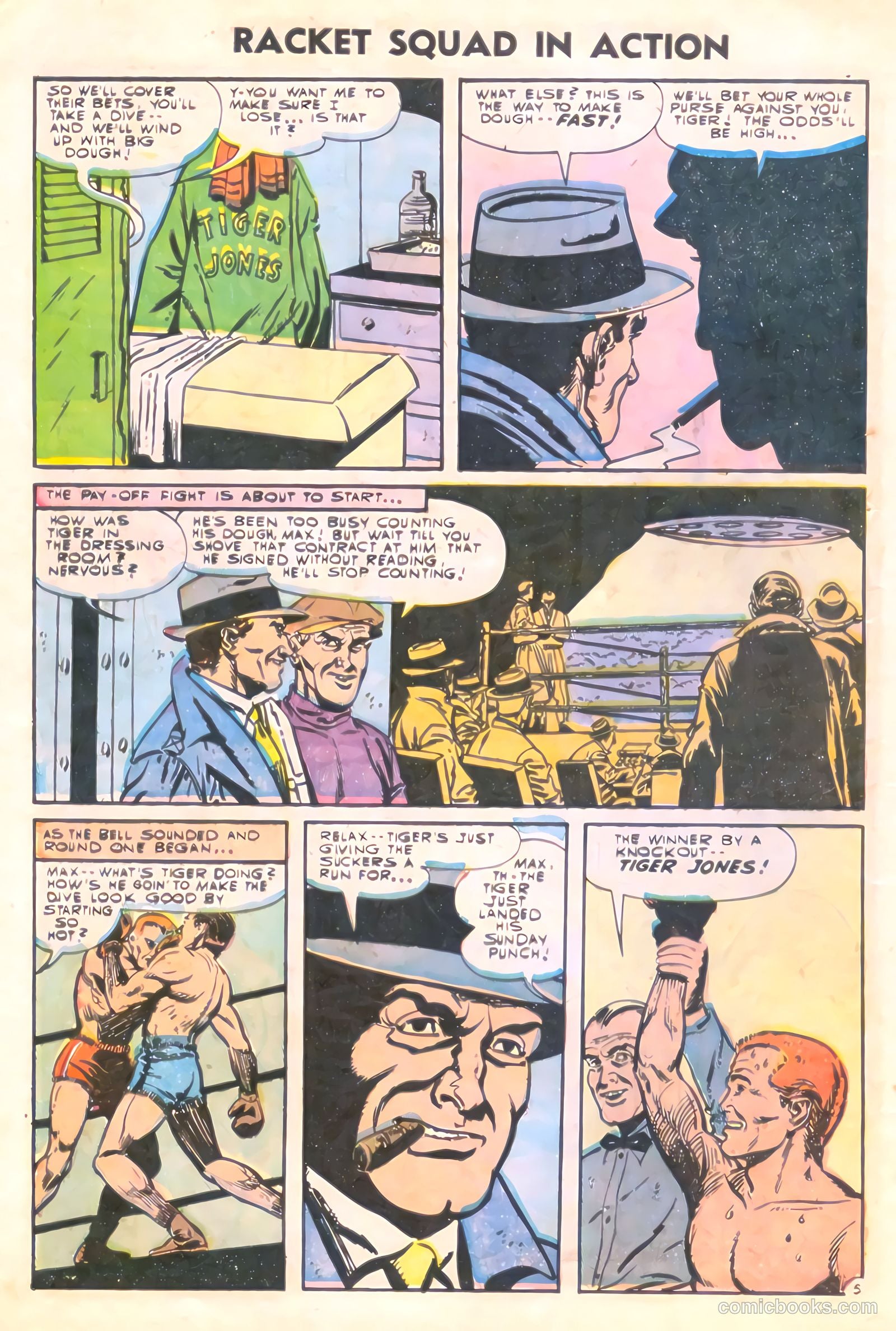 Racket Squad in Action #19 (1955) — page 8 of 36