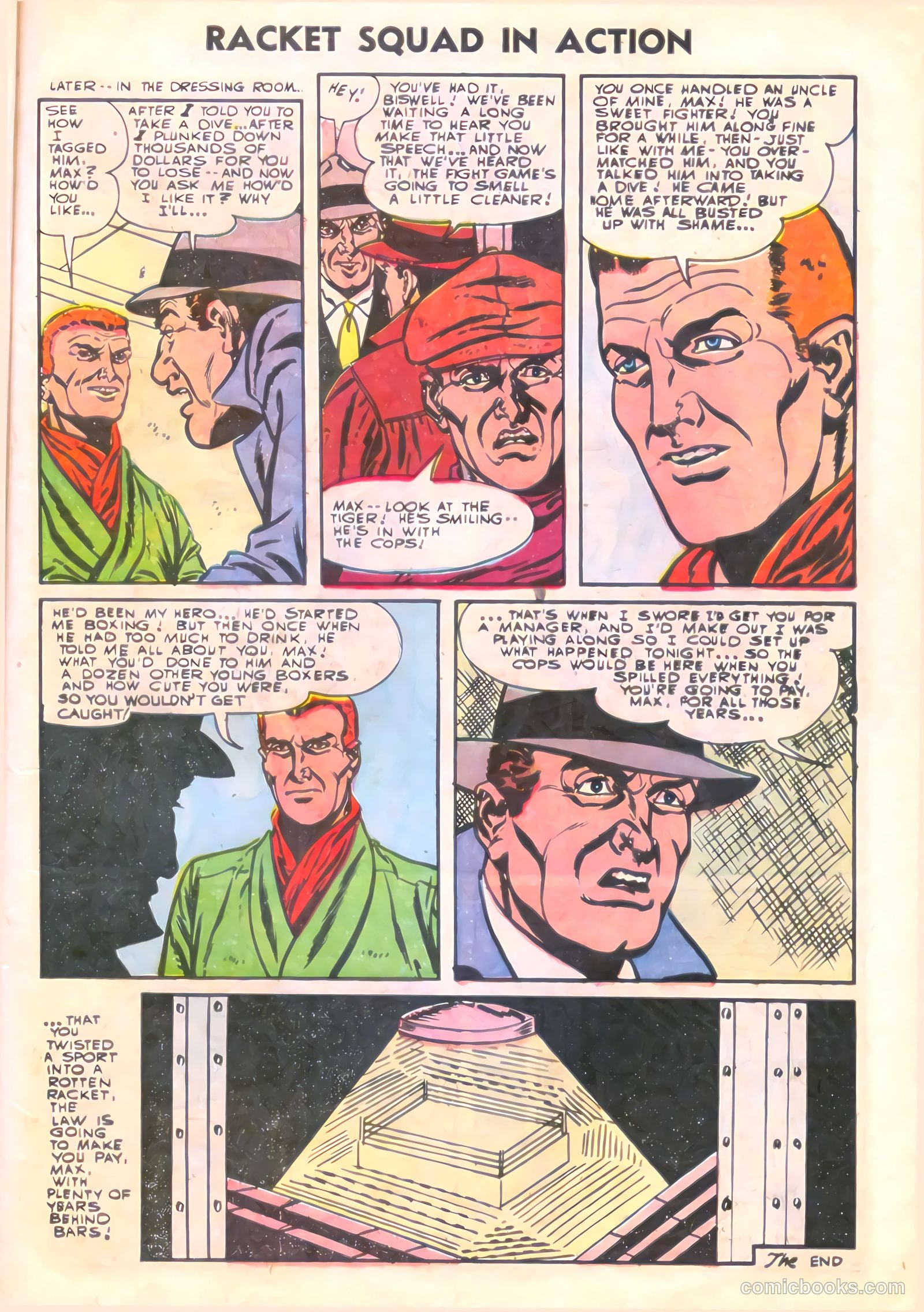 Racket Squad in Action #19 (1955) — page 9 of 36