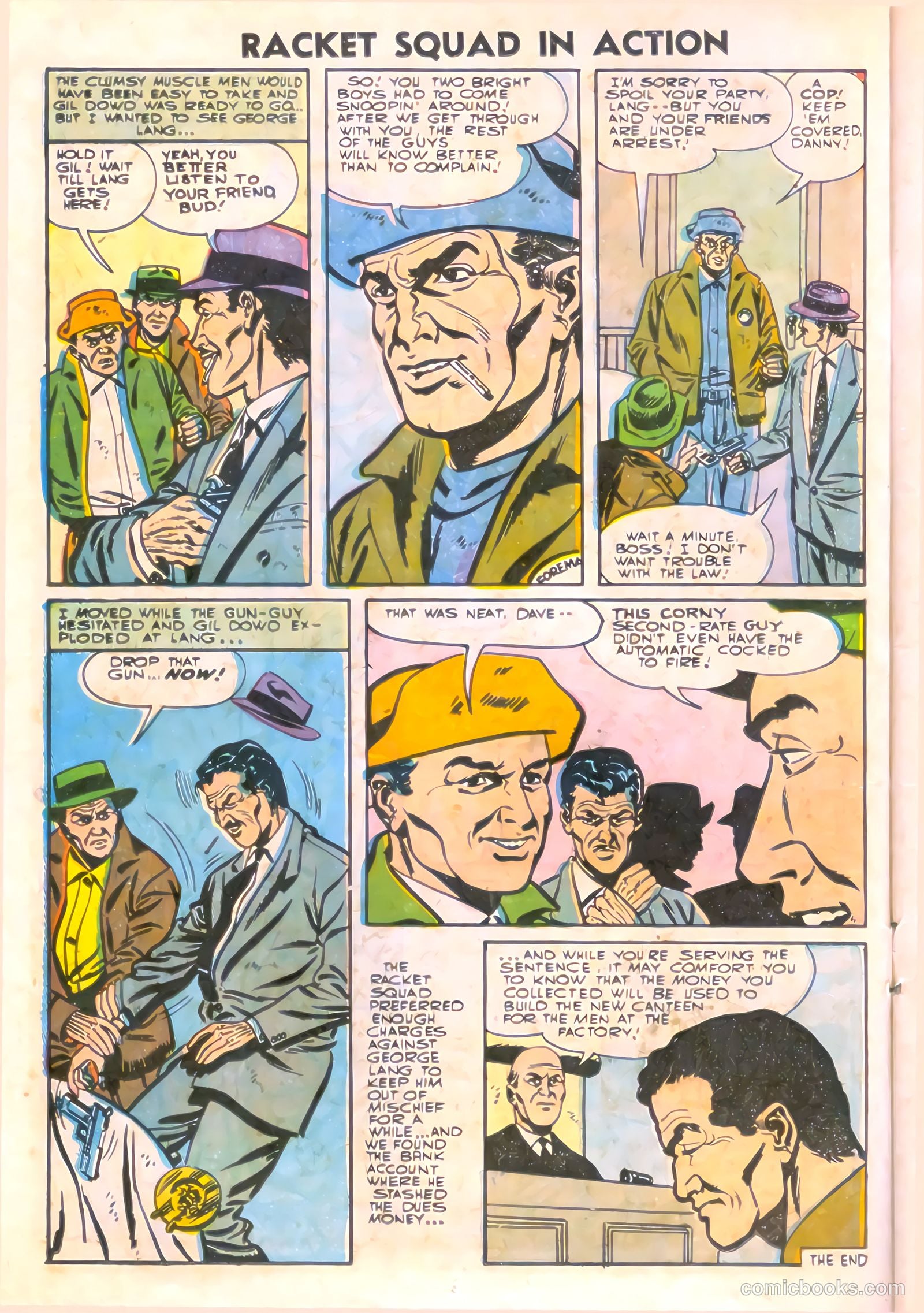 Racket Squad in Action #19 (1955) — page 14 of 36