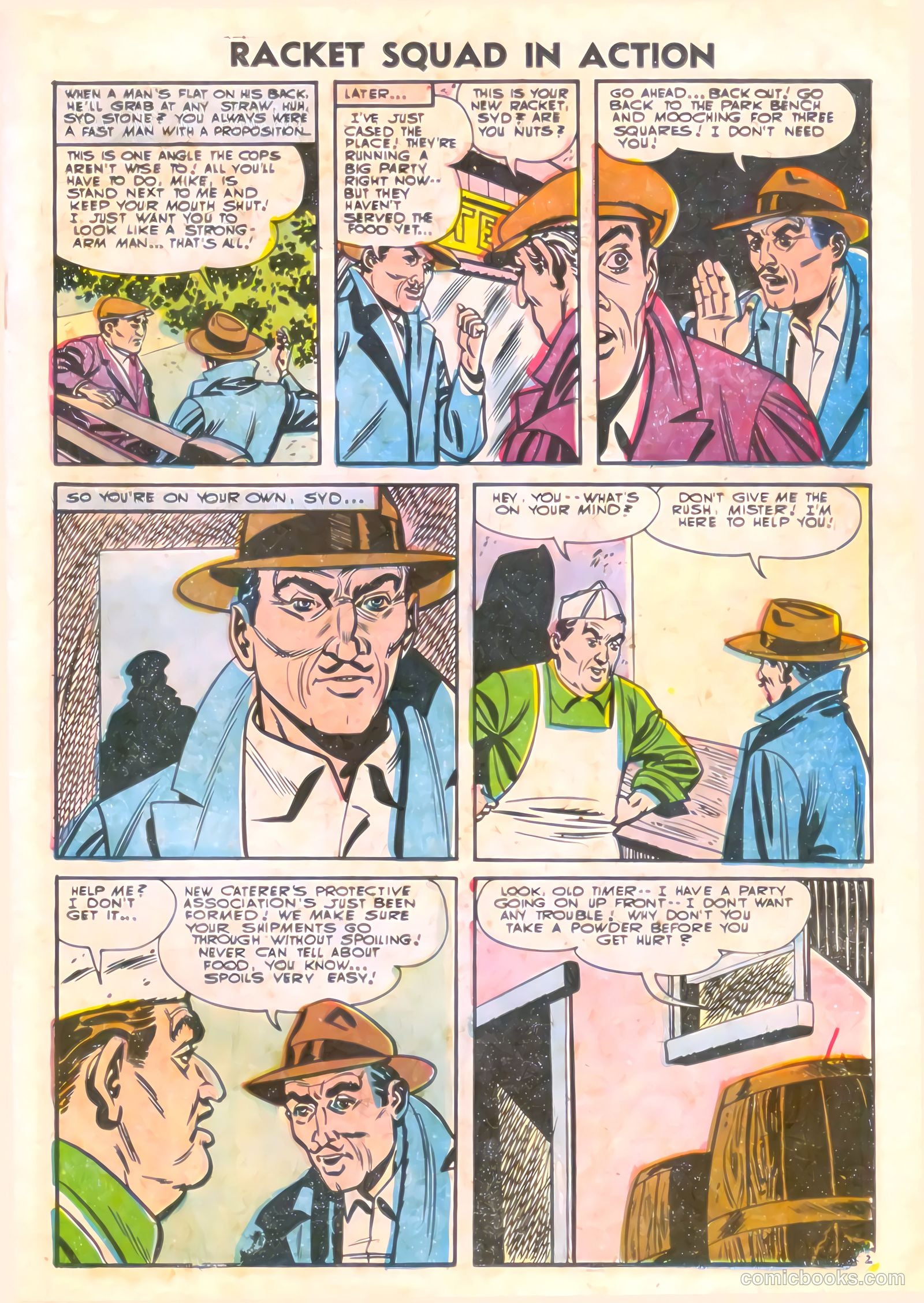 Racket Squad in Action #19 (1955) — page 19 of 36