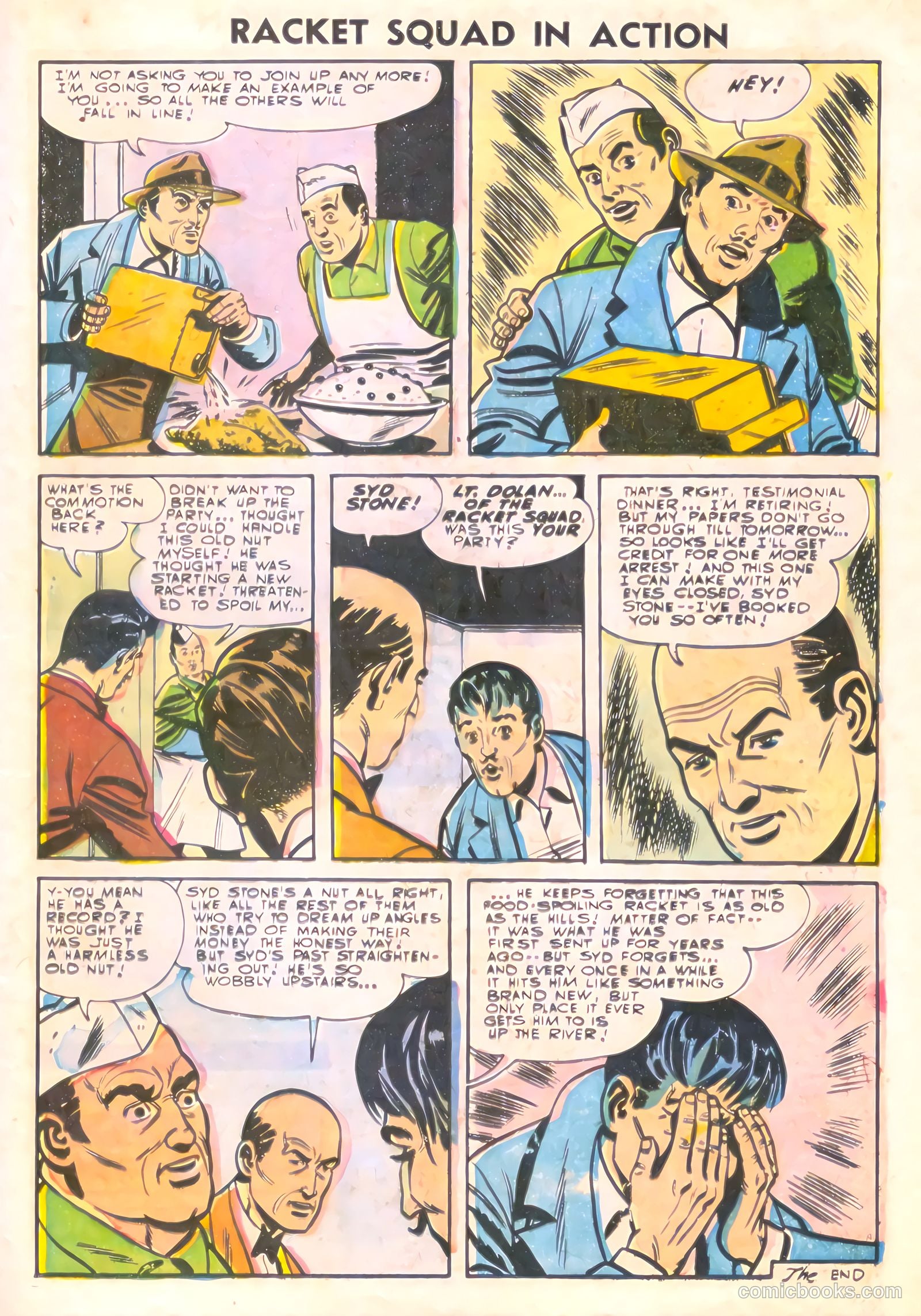 Racket Squad in Action #19 (1955) — page 21 of 36